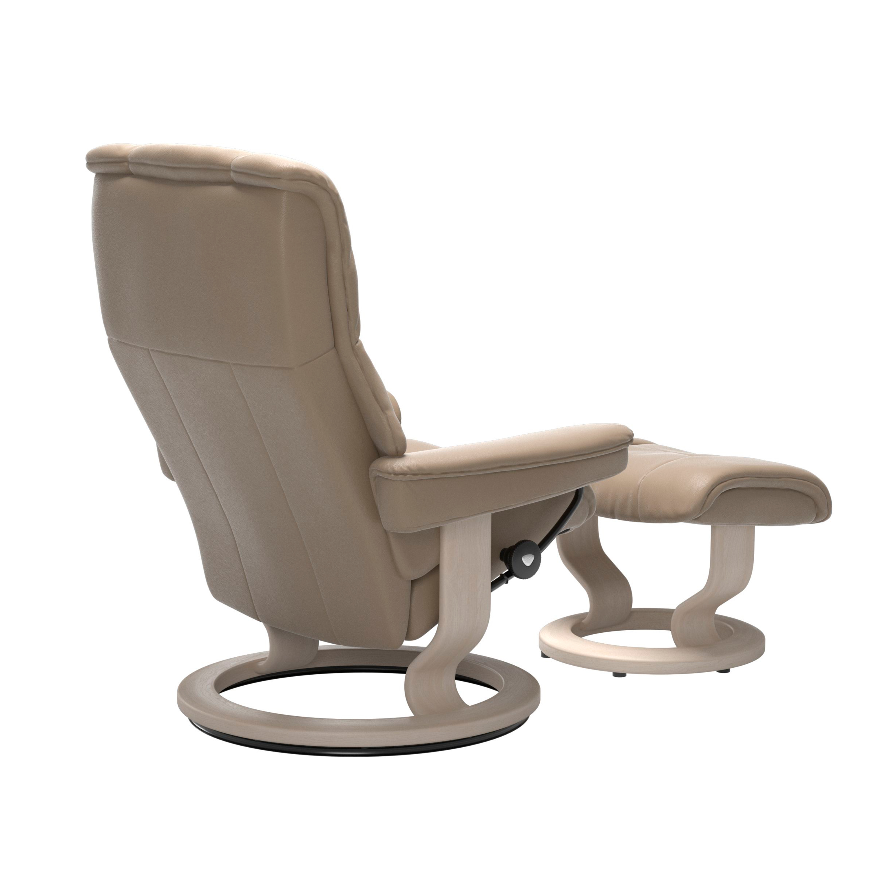 Stressless Mayfair Classic Sessel mit Hocker M Leder Cori Fog Whitewash 
