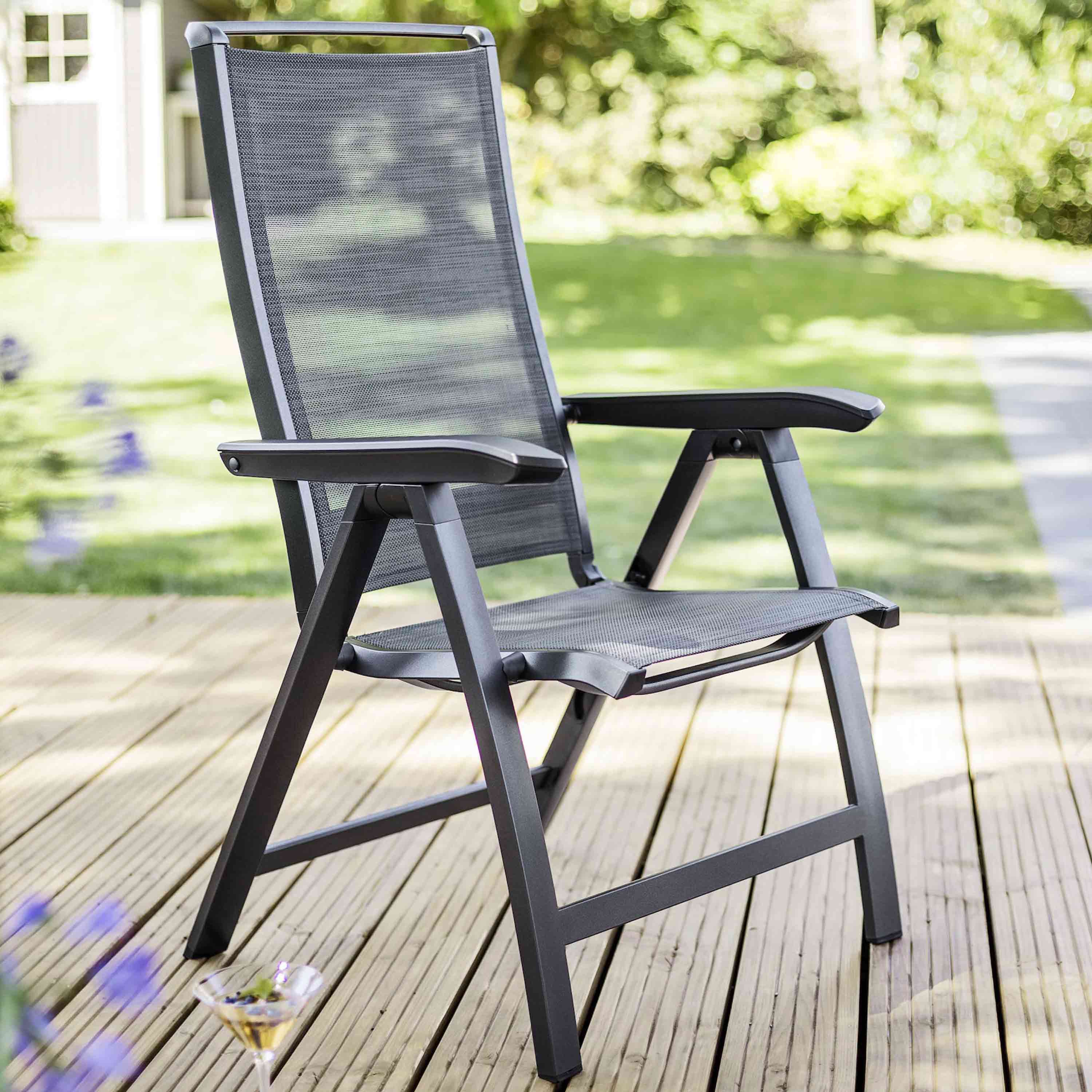 Kettler Gartensessel Forma II Multipositionssessel Anthrazit/Graphit