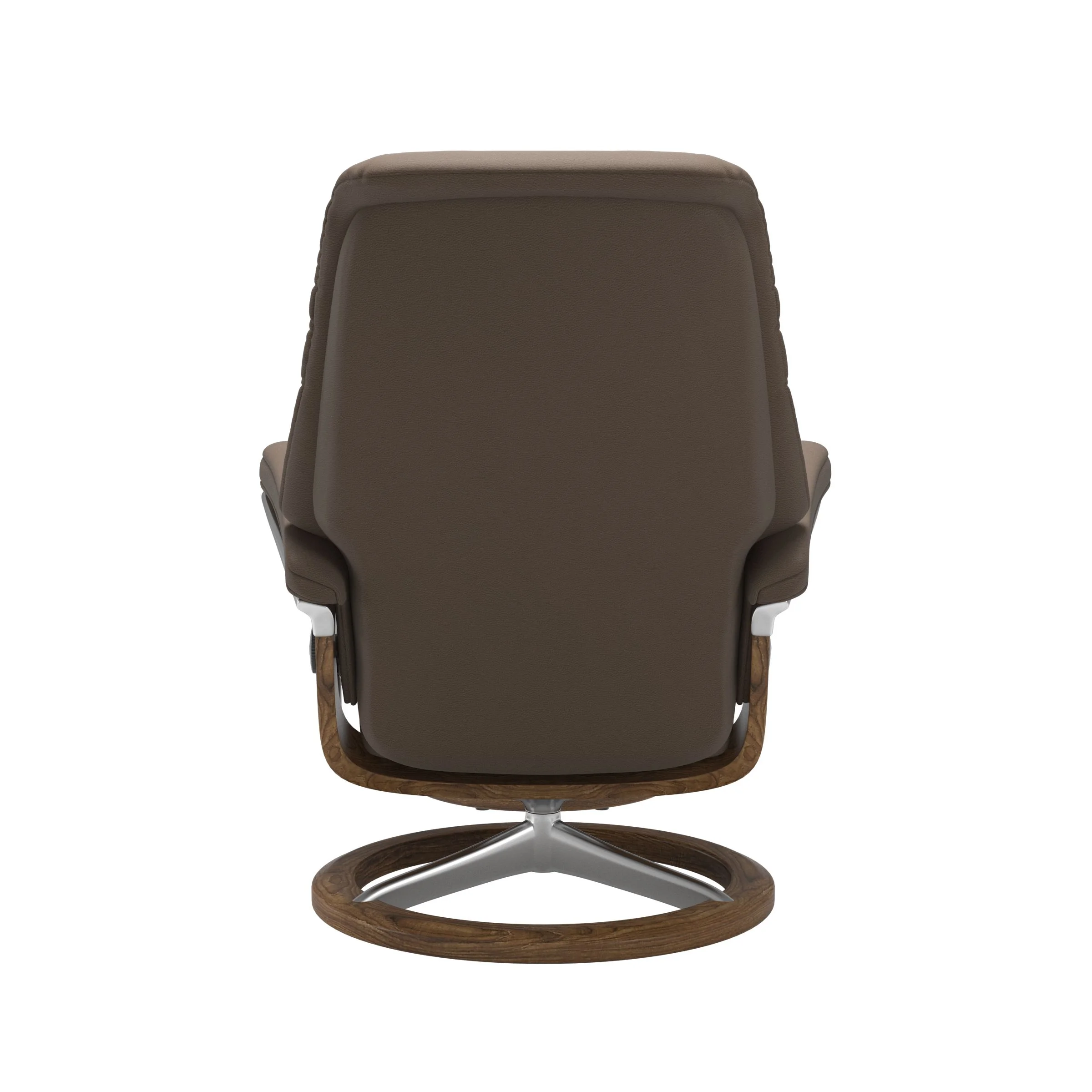 Stressless Sunrise Signature Sessel mit Hocker M Leder Batick Mole Teak Chrom