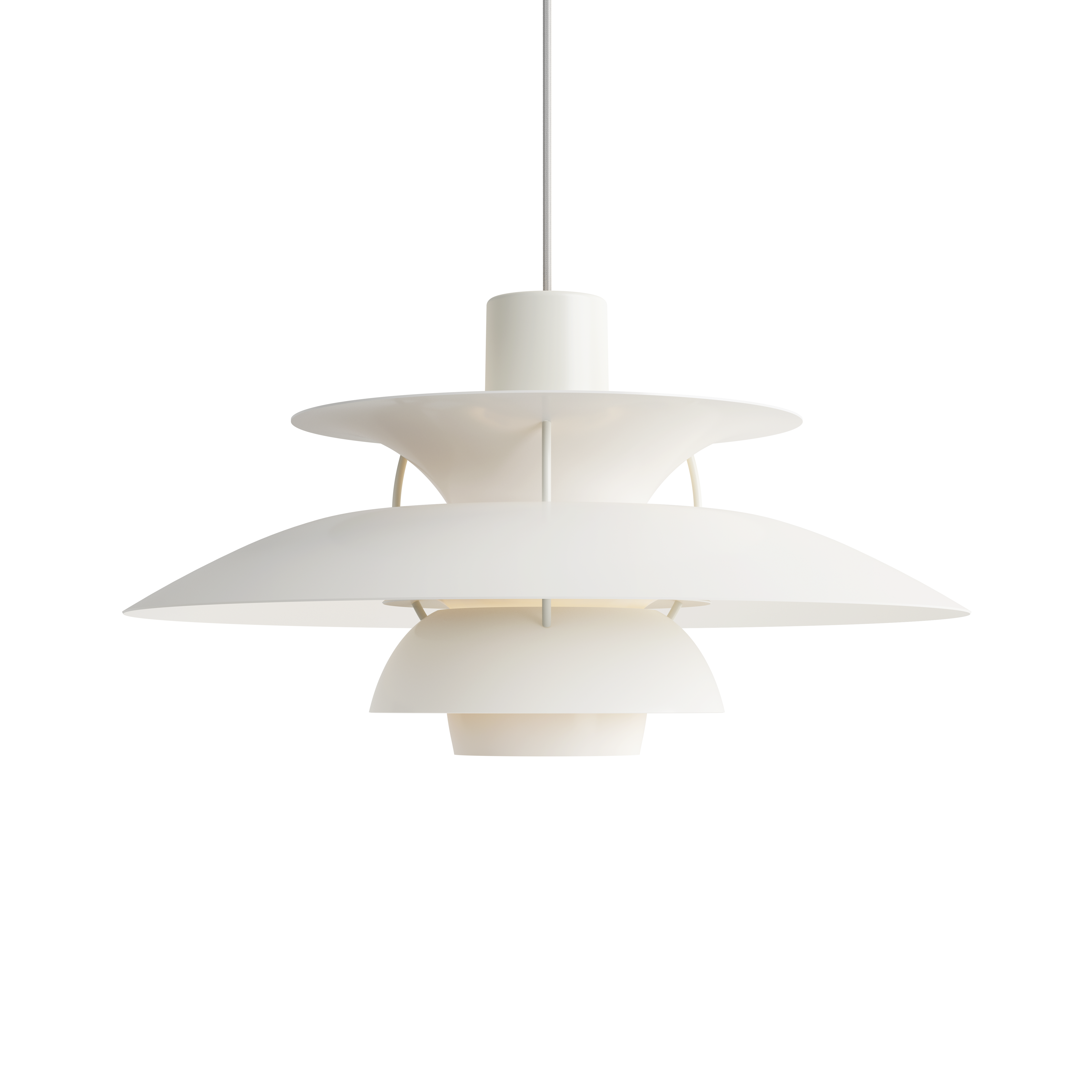 Louis Poulsen Pendelleuchte PH 5 Monochrom Weiß Louis Poulsen Pendelleuchte PH 5 Monochrom Weiß