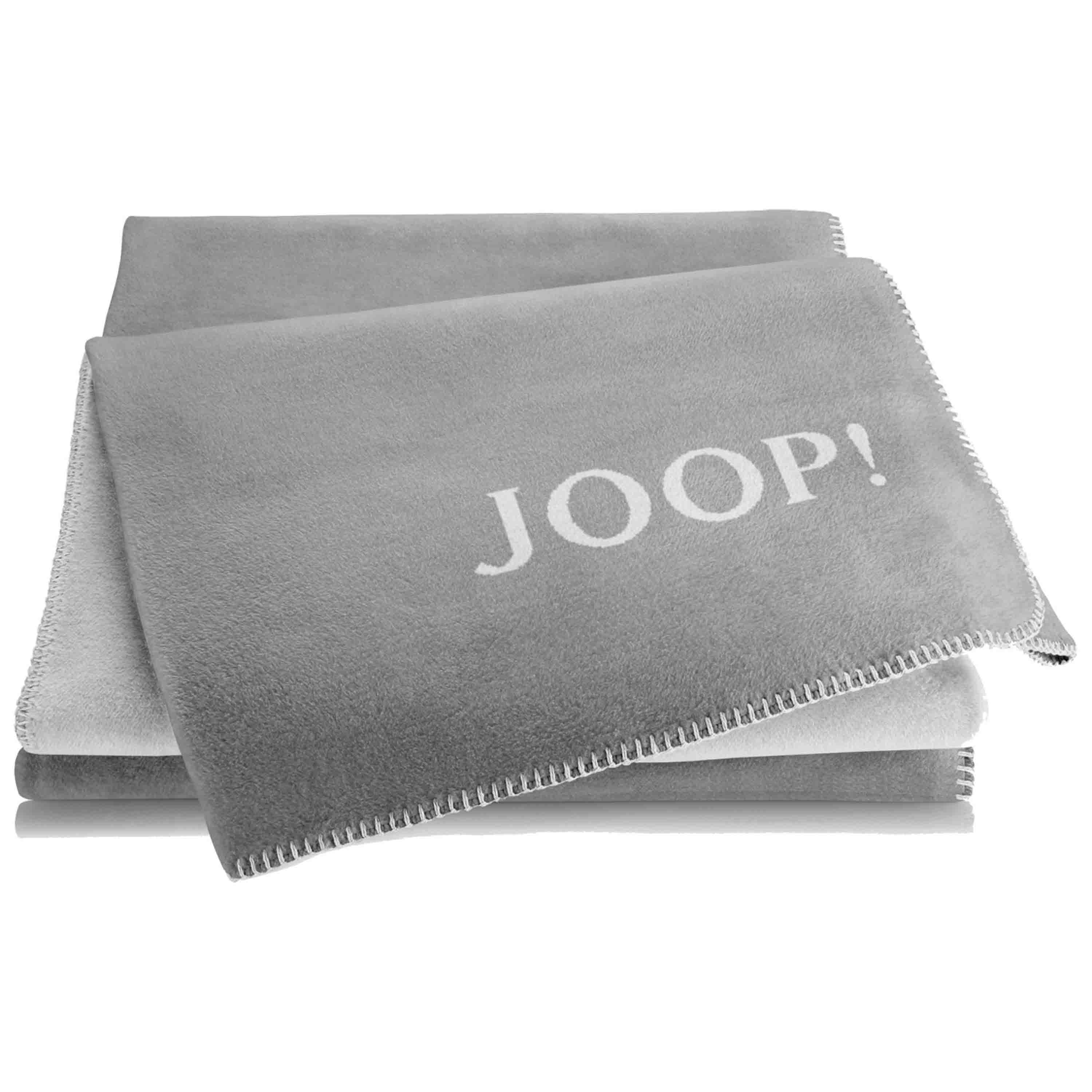 Joop! Wohndecke Uni Doubleface 150x200 cm Graphit Rauch