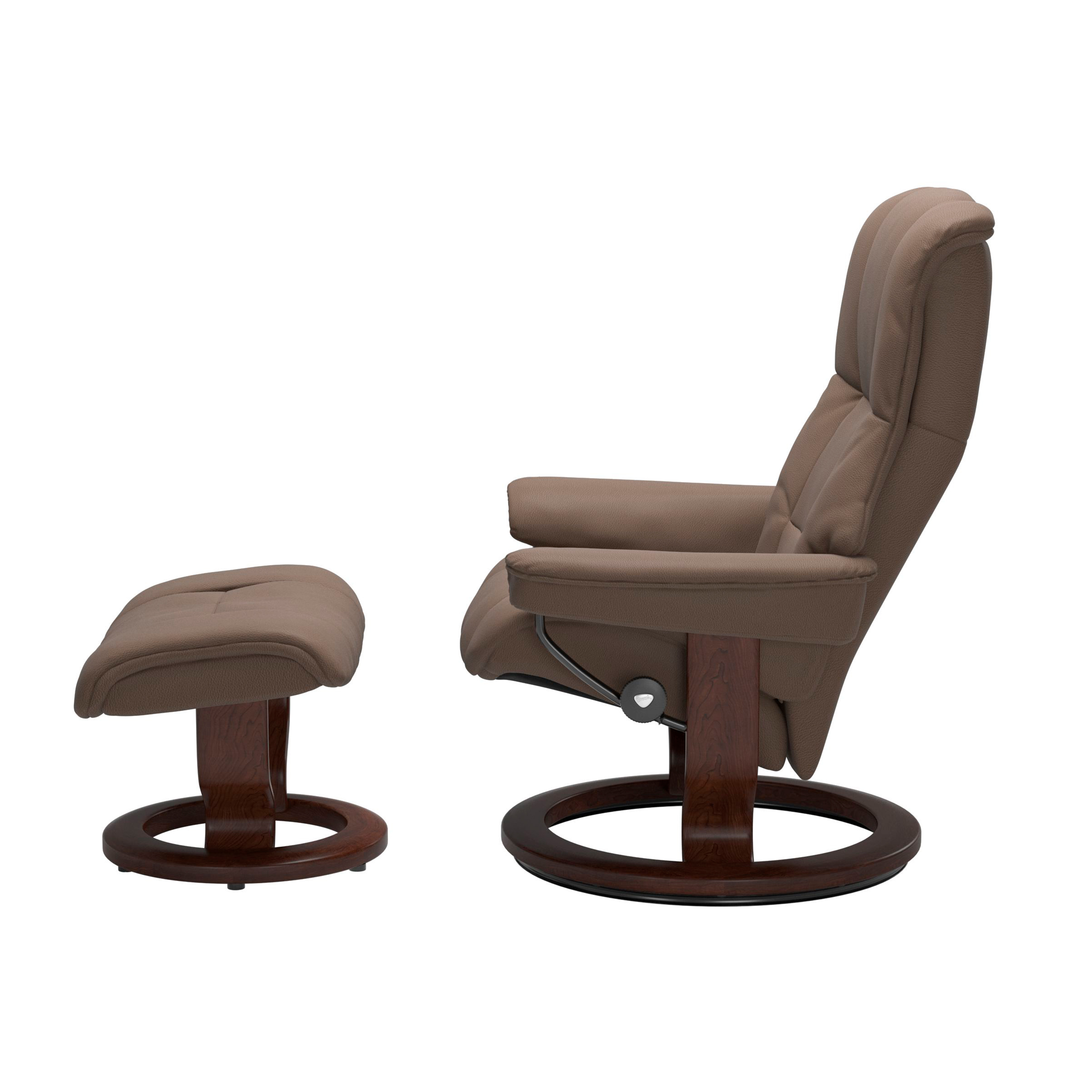 Stressless Mayfair Classic Sessel mit Hocker L Leder Batick Mole Braun 