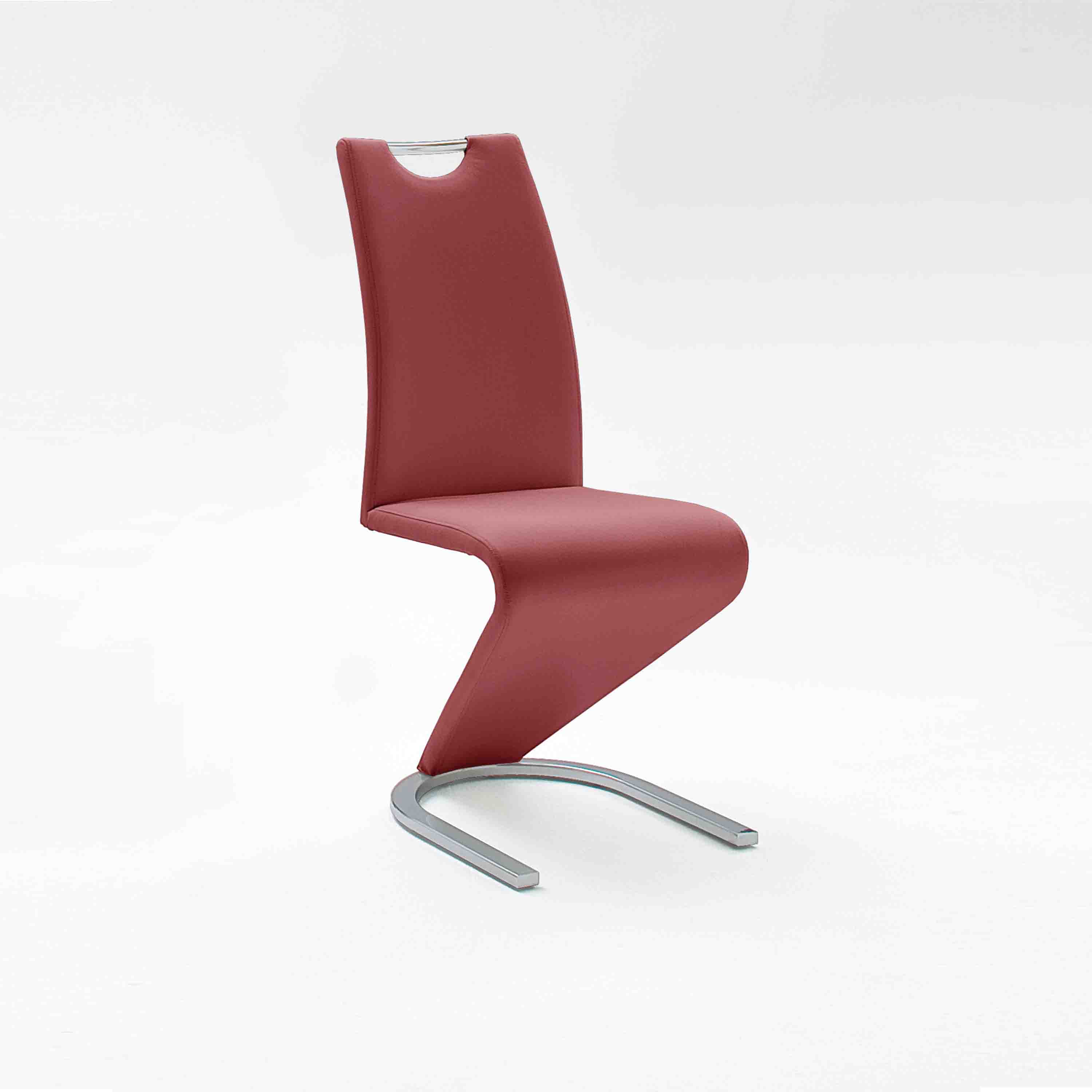 MCA Furniture Schwingstuhl Amado 2er-Set mit Griffloch Rot