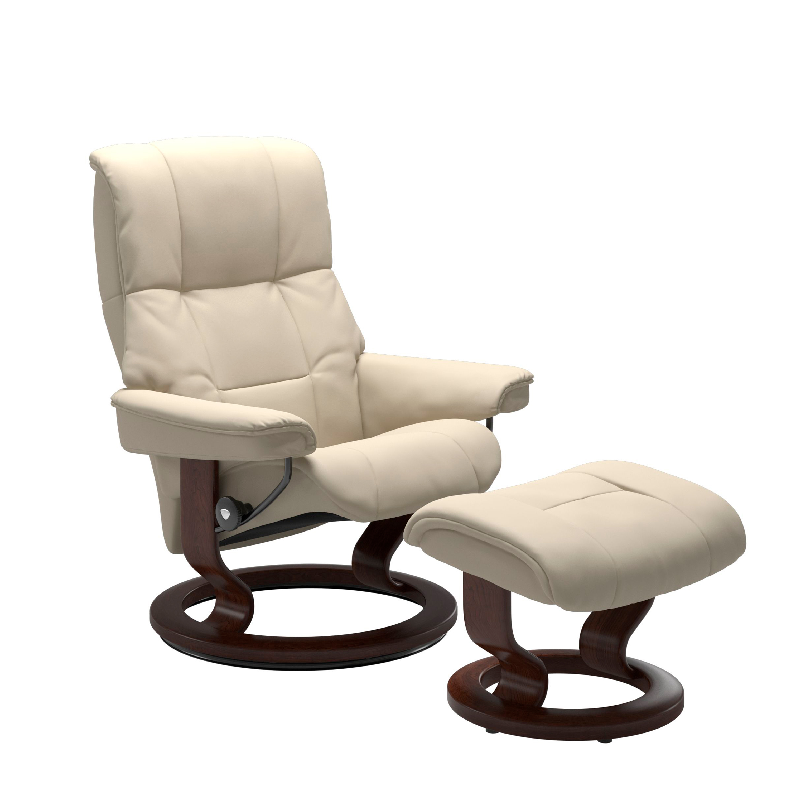 Stressless Mayfair Classic Sessel mit Hocker M Leder Batick Cream Braun 
