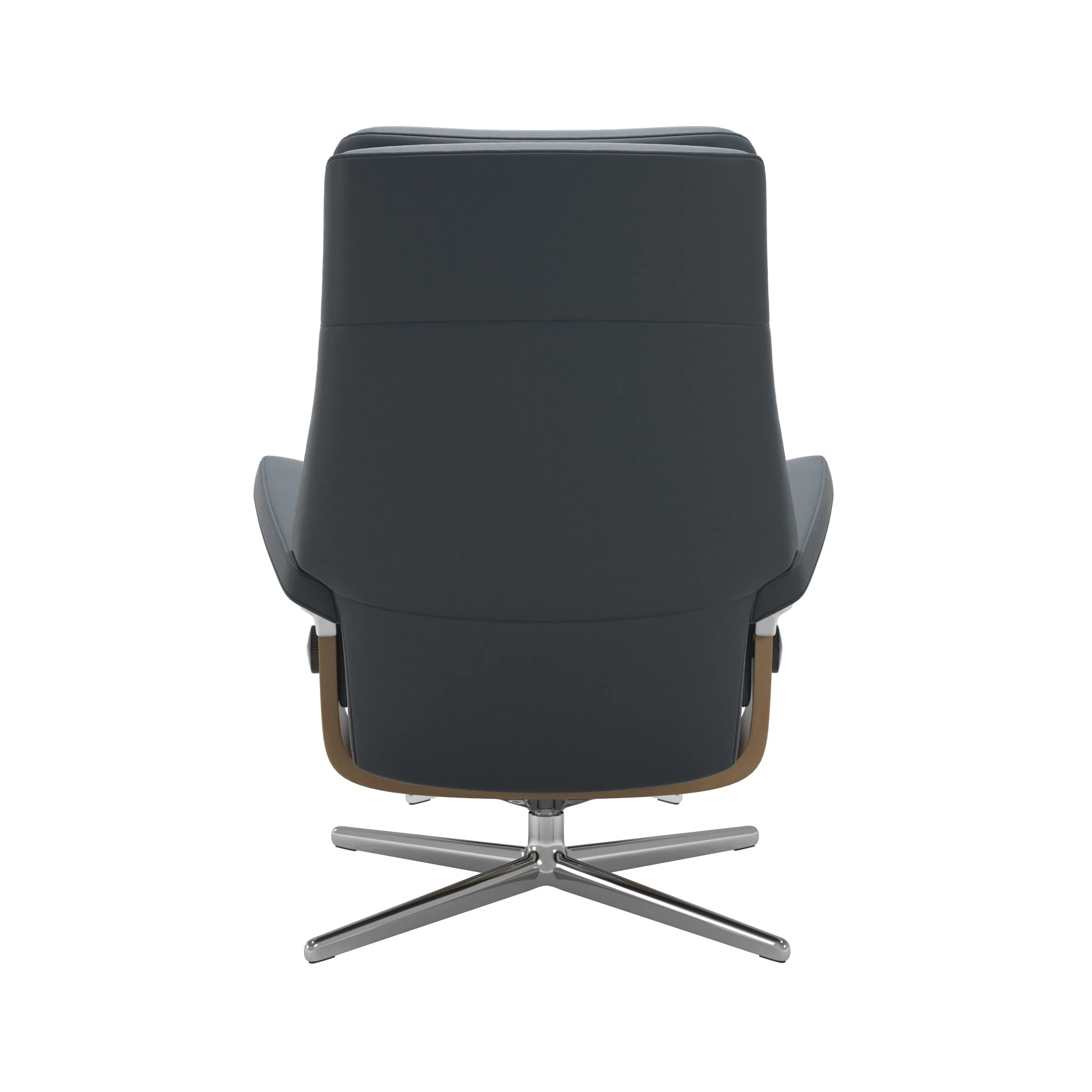 Stressless Paul Cross Sessel mit Hocker M Leder Batick Eiche Chrom