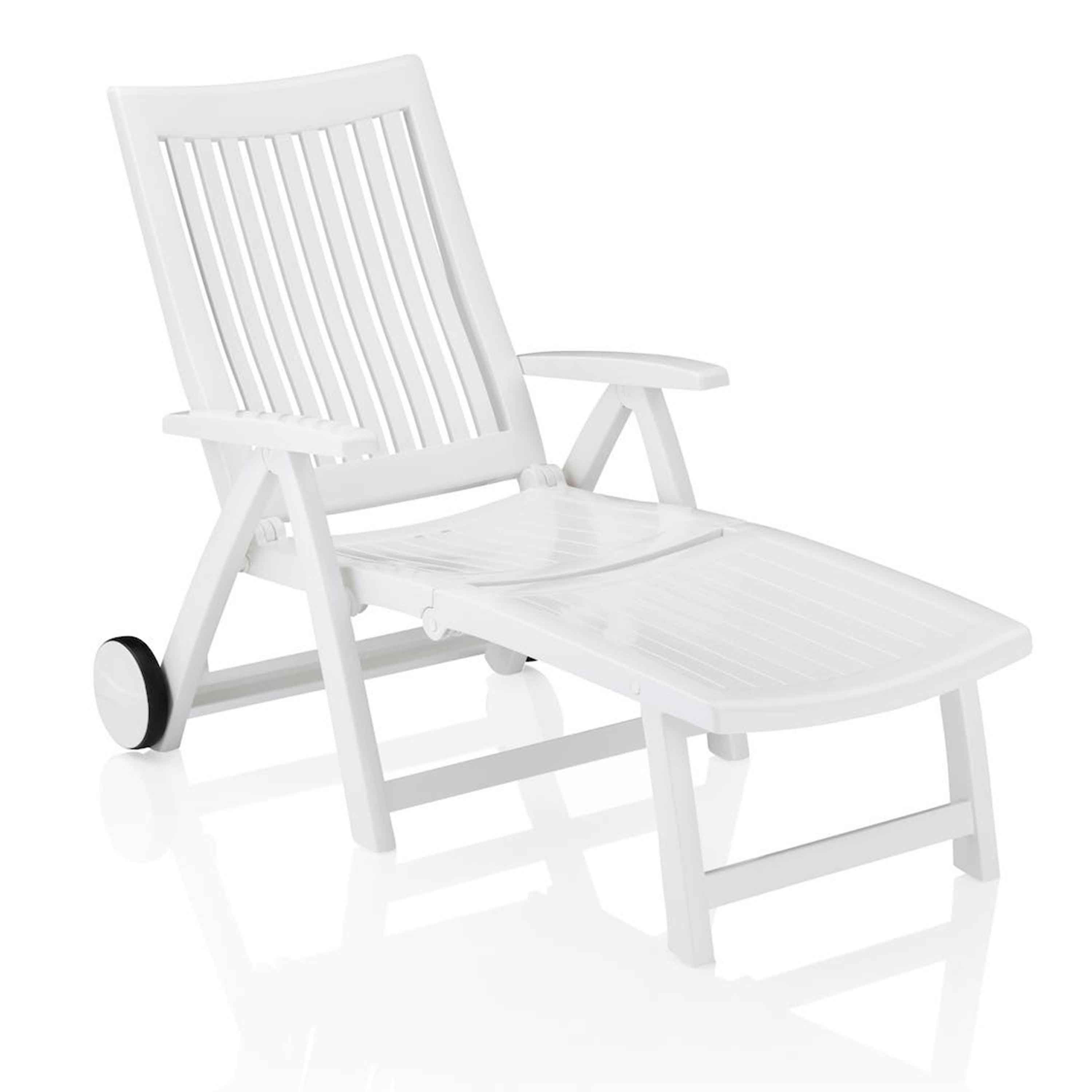 Kettler Gartenliege Roma Rollliege Weiß Kettler Gartenliege Roma Rollliege Weiß