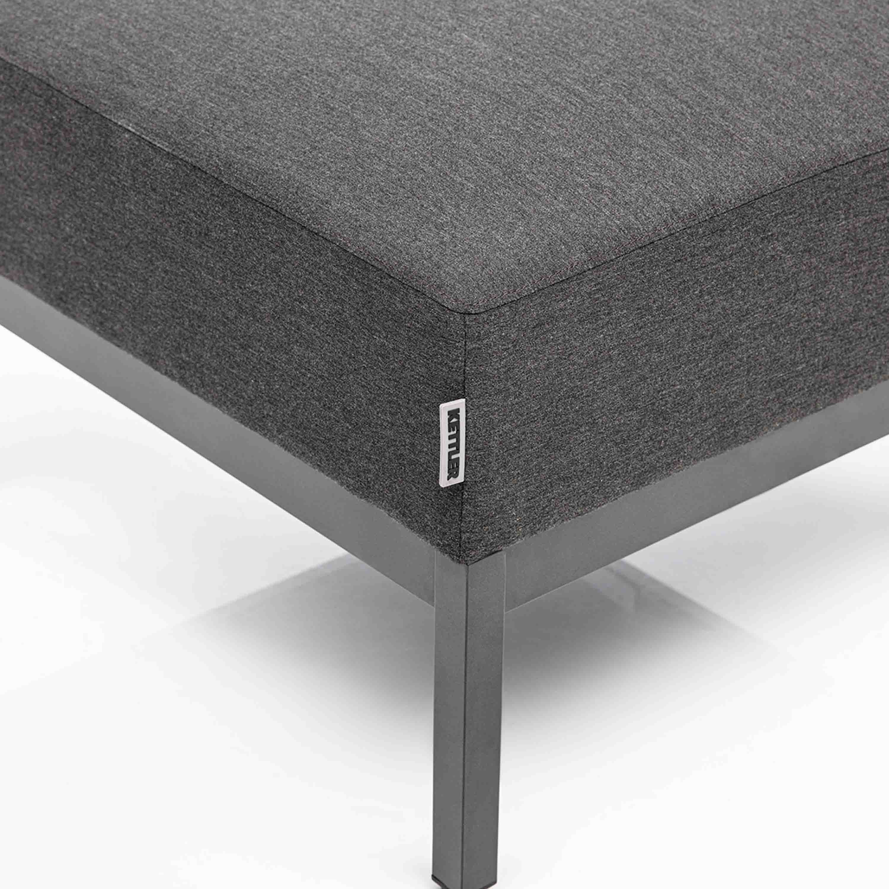 Kettler Gartenhocker Pure Anthrazit/Sooty