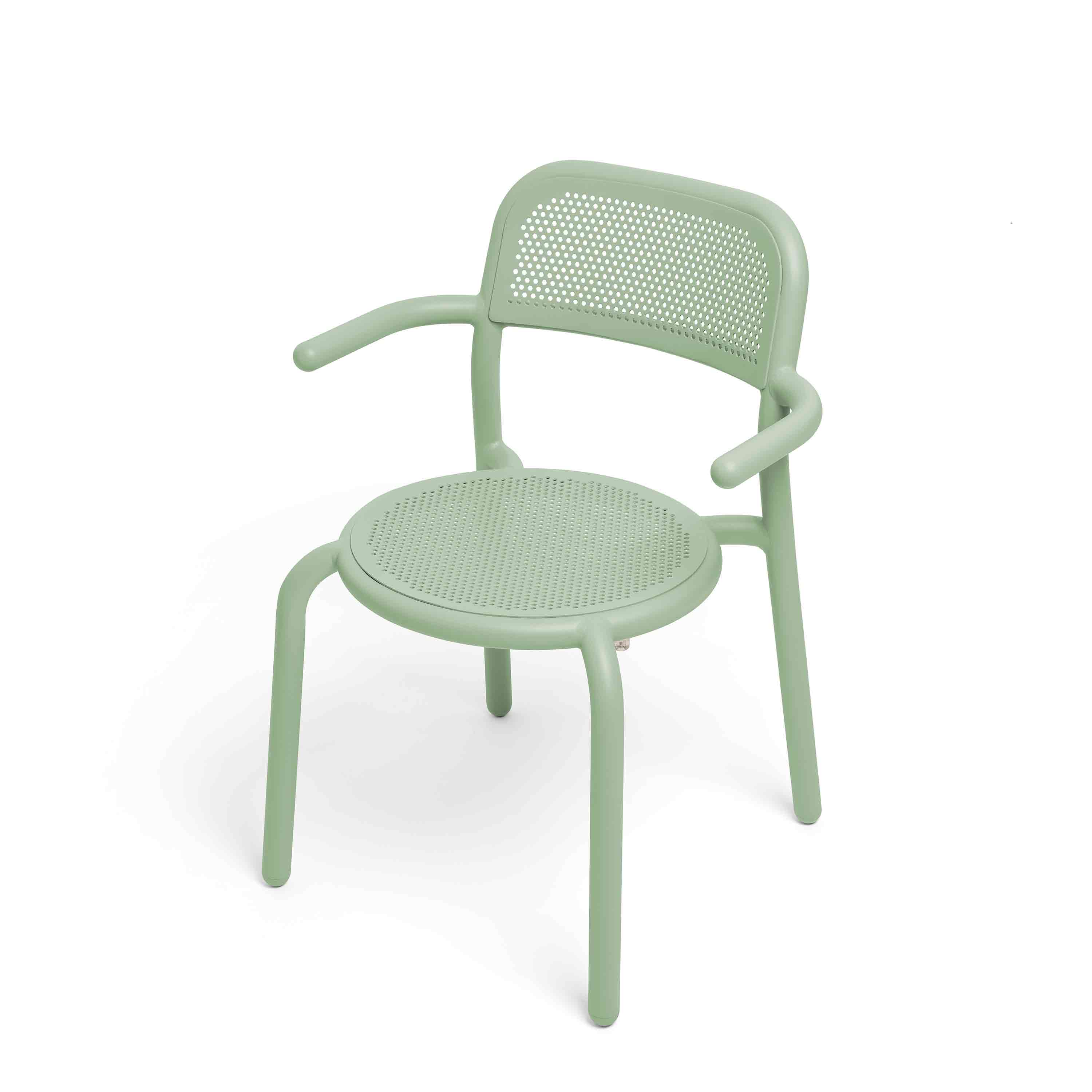 fatboy Gartenstuhl Toni Armchair 4er-Set Mist Green