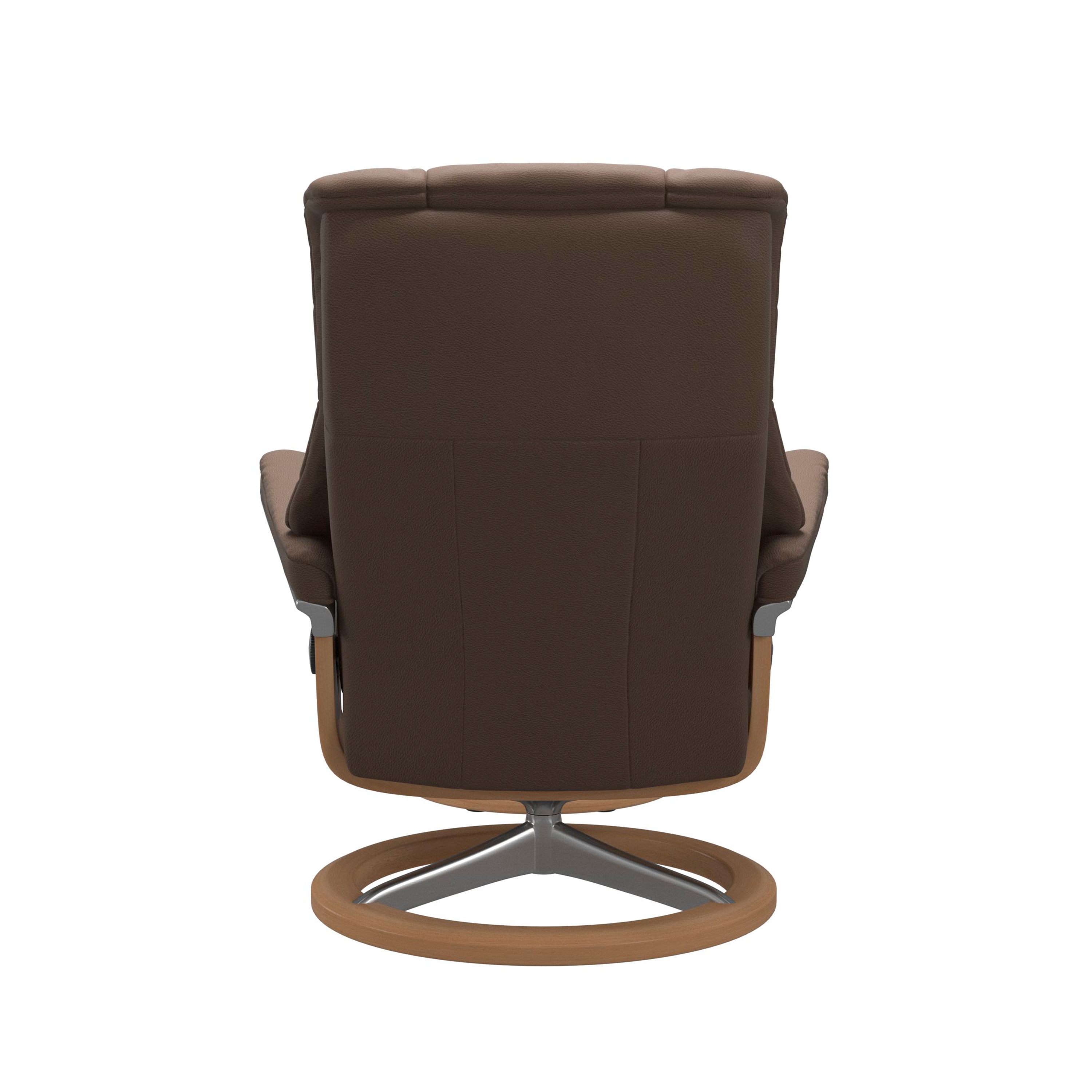 Stressless Mayfair Signature Sessel mit Hocker M Leder Batick Mole Eiche Chrom
