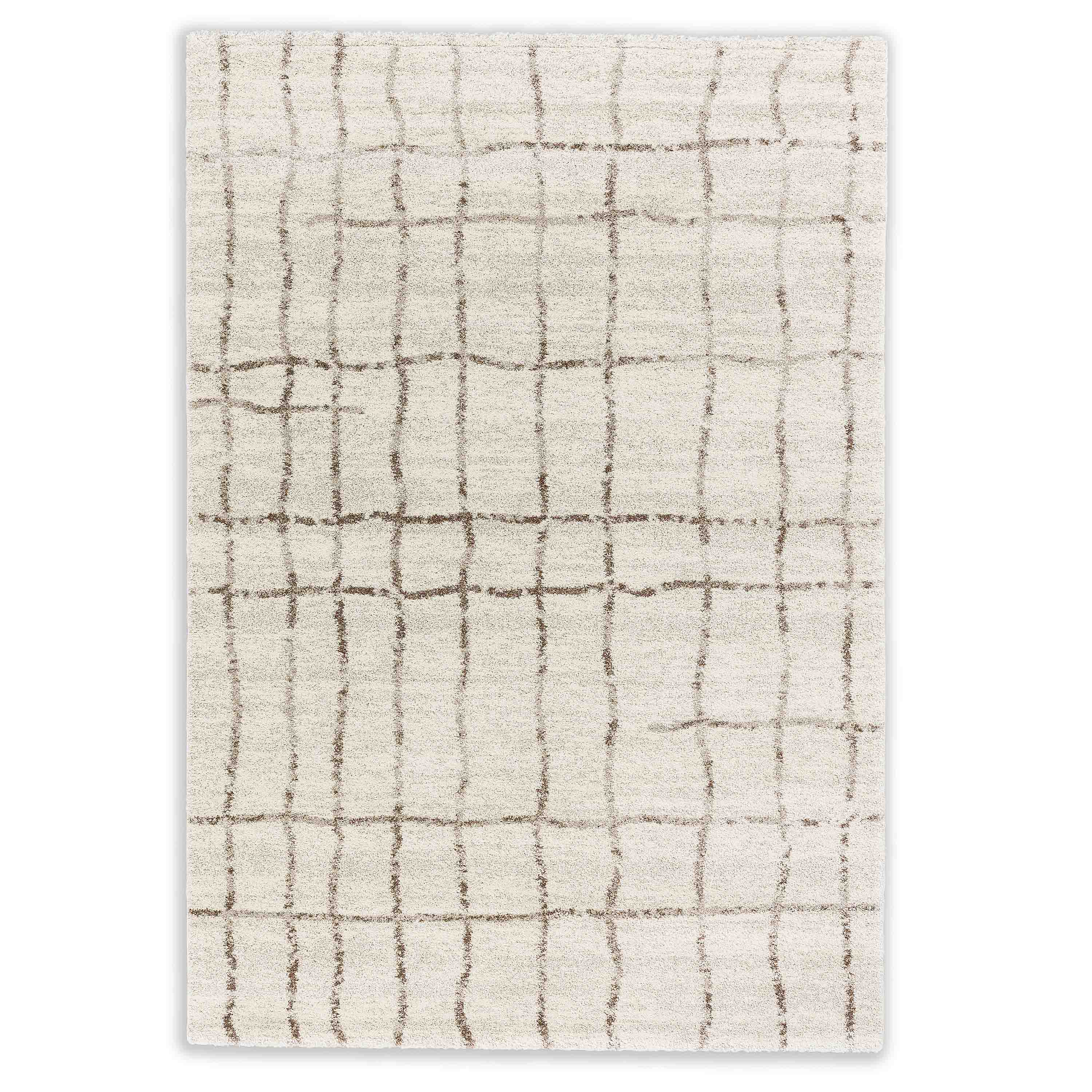 Astra Teppich Savona 67x130 cm Gitter Creme