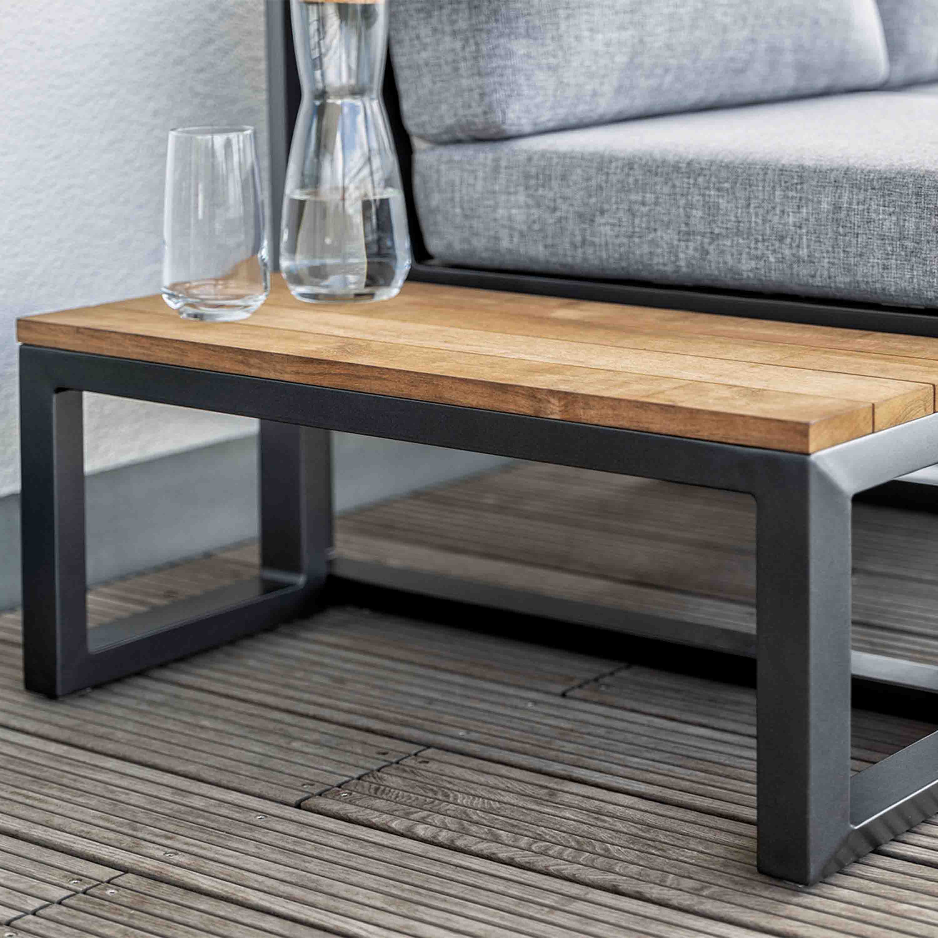 Kettler Beistelltisch Ocean Skid Anthrazit/Natur Kettler Beistelltisch Ocean Skid Anthrazit/Natur