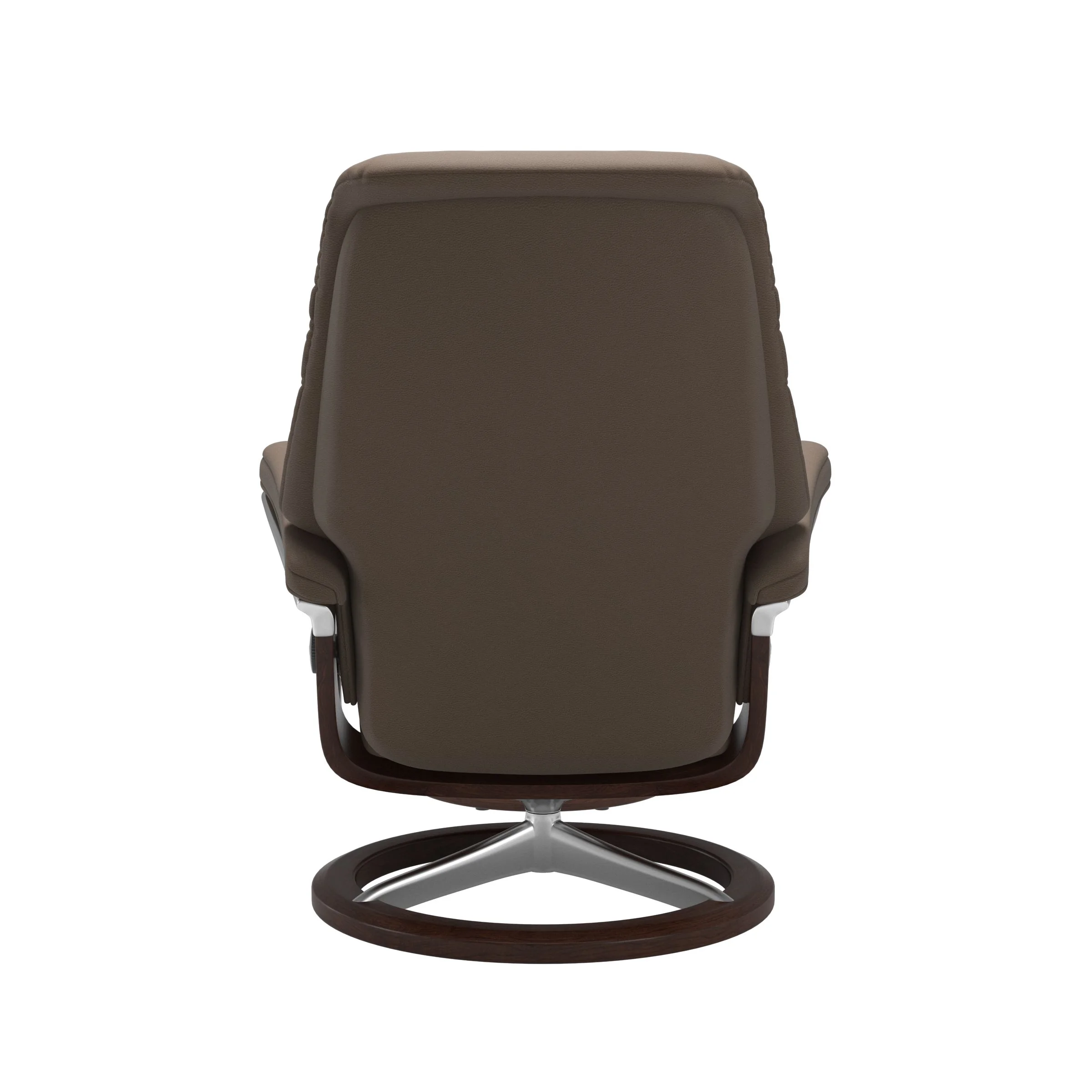 Stressless Sunrise Signature Sessel mit Hocker M Leder Batick Mole Braun Chrom