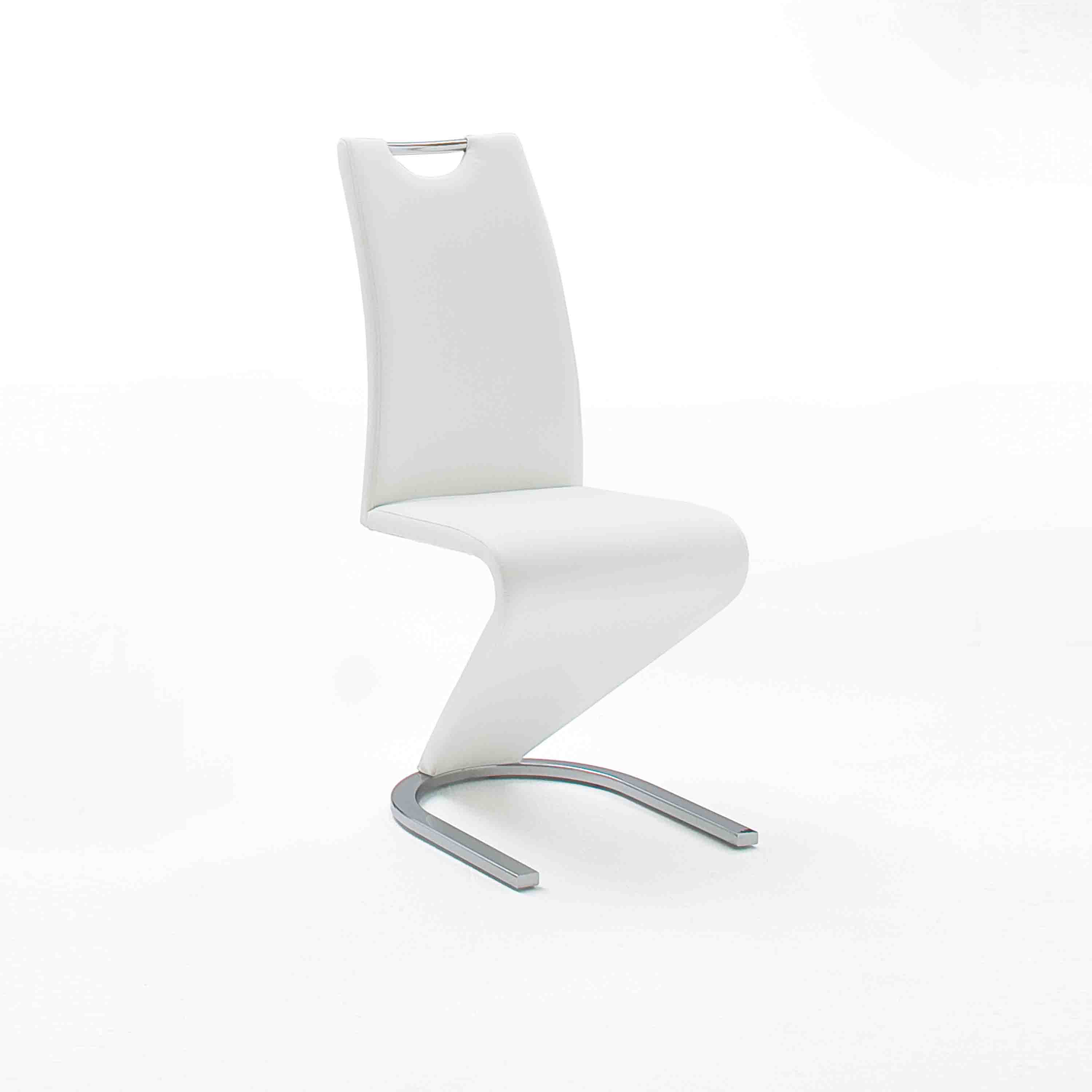 MCA Furniture Schwingstuhl Amado 2er-Set mit Griffloch Weiß