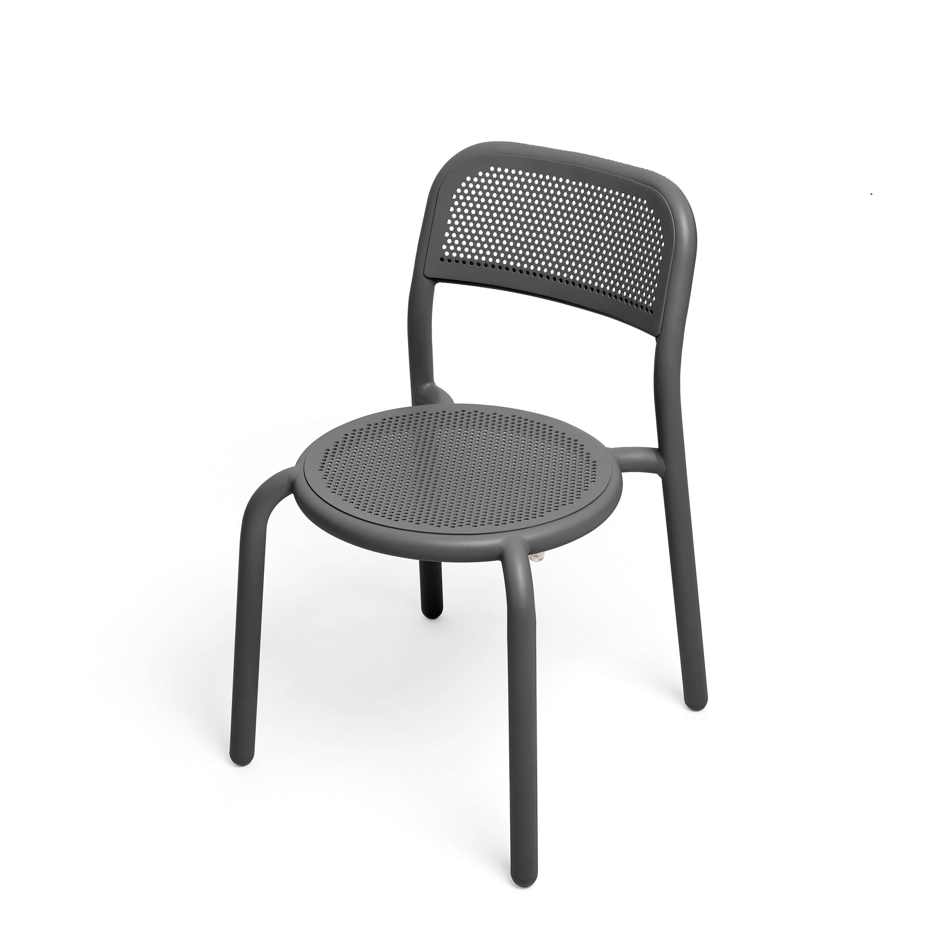 fatboy Gartenstuhl Toni Chair 4er-Set Anthrazit