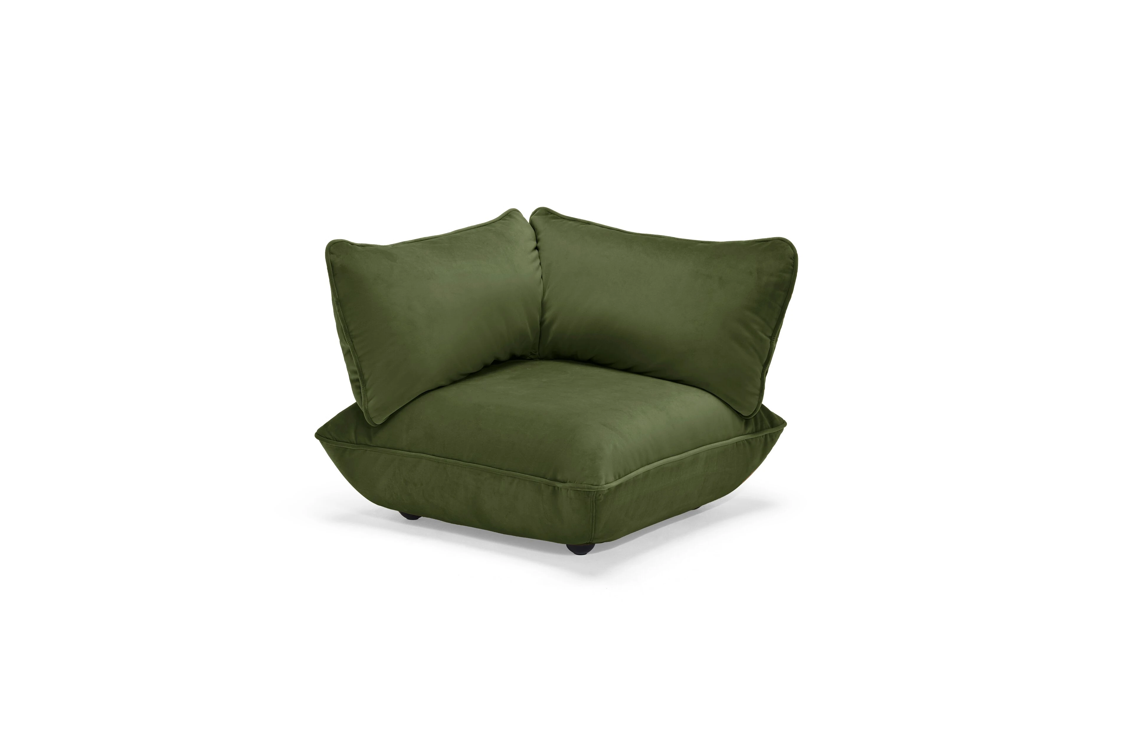 fatboy Sofa Sumo Corner Seat Velvet Recycled Deep Green