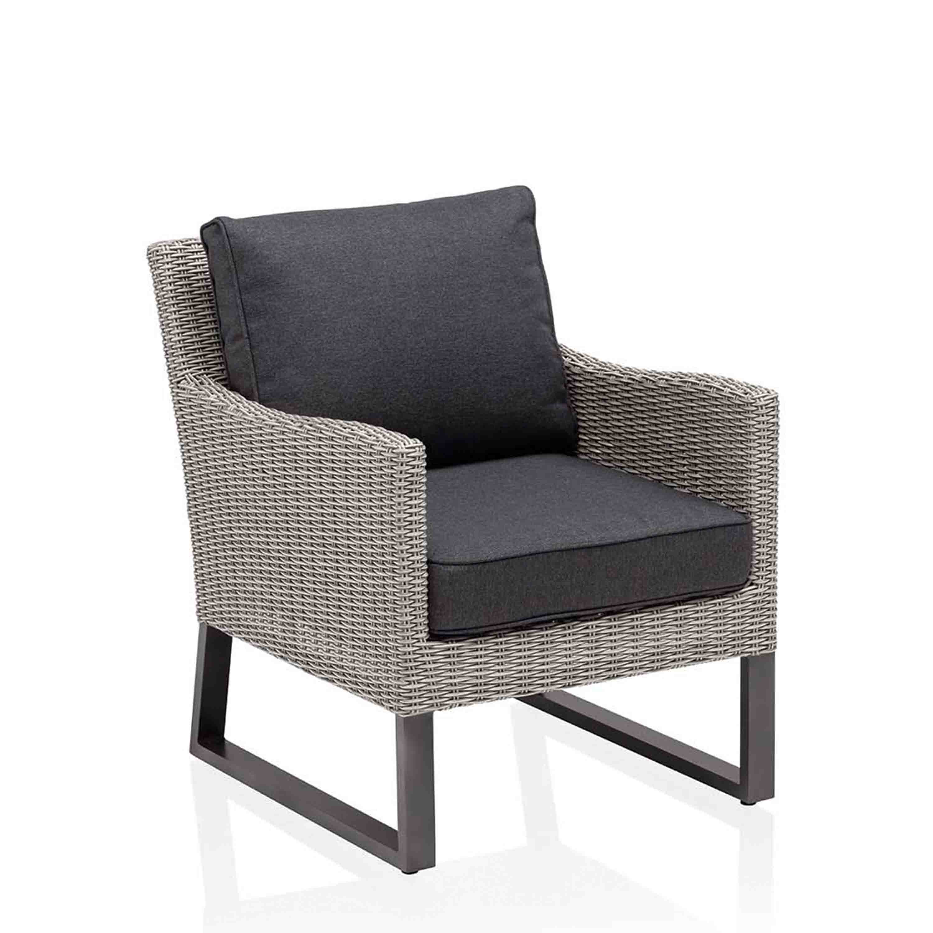 Kettler Gartensessel Palma Wing Anthrazit/White Wash