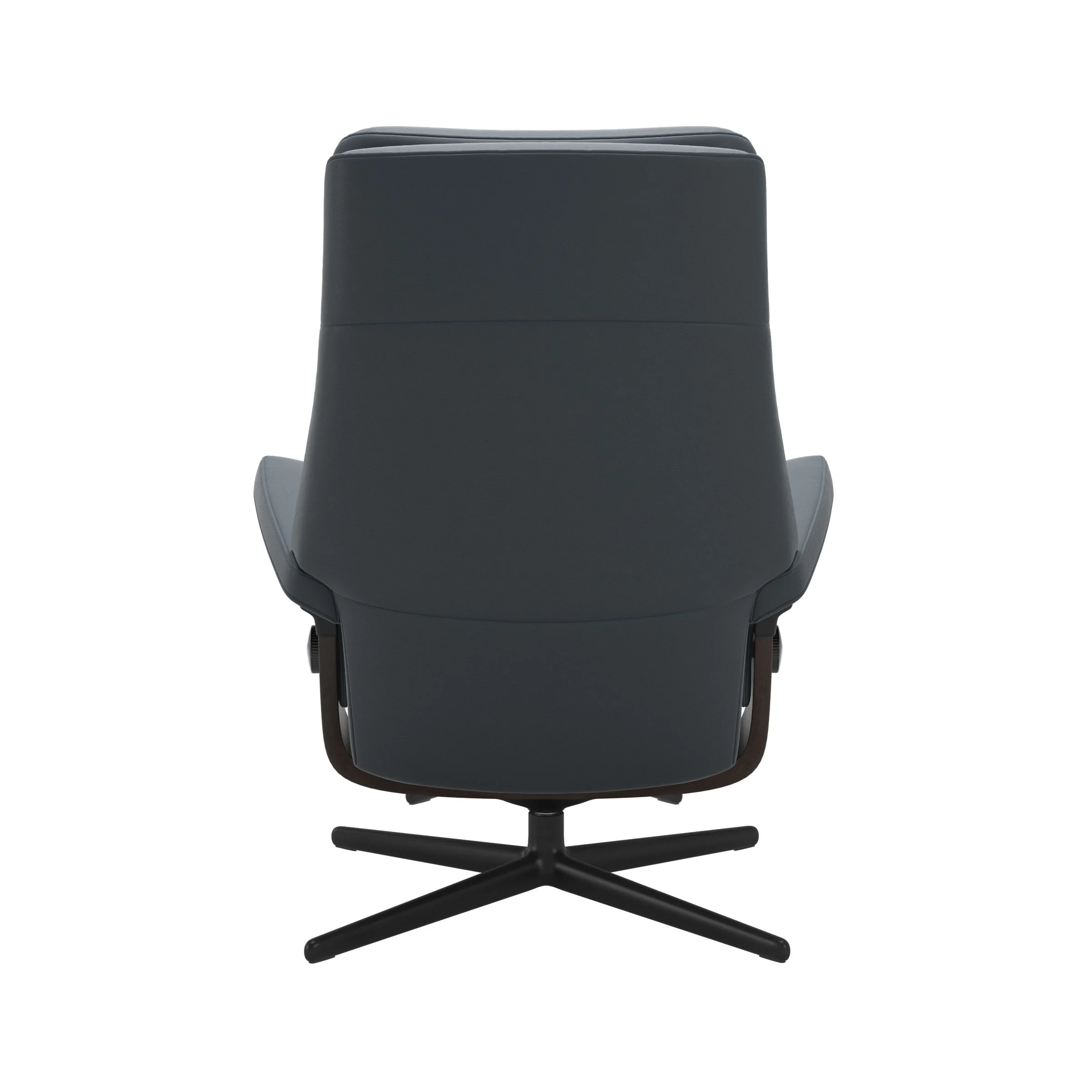 Stressless Paul Cross Sessel mit Hocker M Leder Batick Wenge Mattschwarz