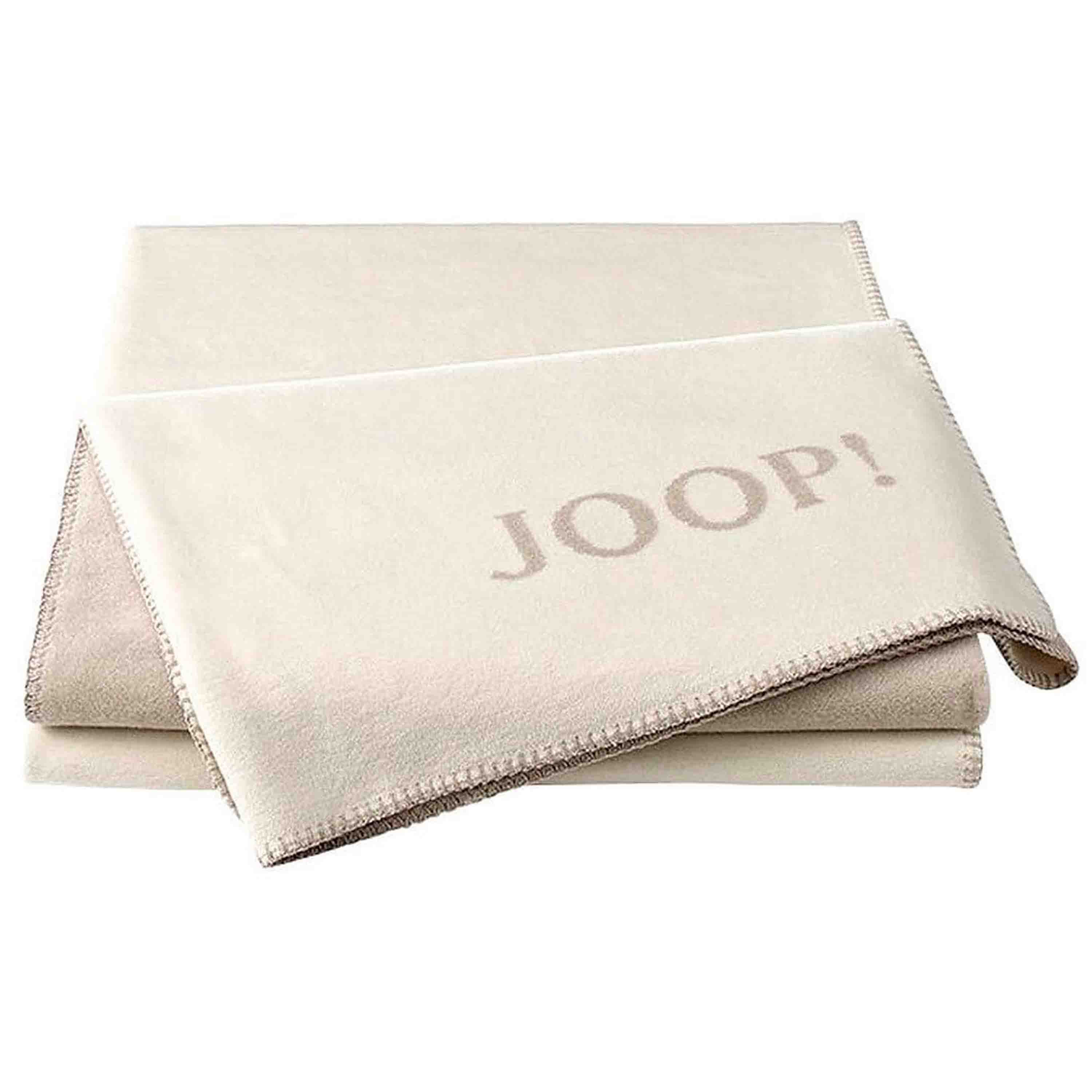 Joop! Wohndecke Uni Doubleface 150x200 cm Feder Ecru