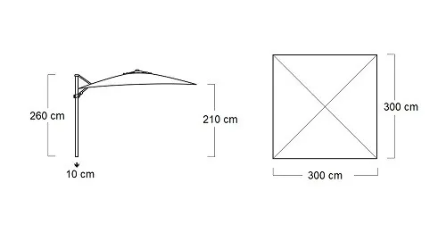 Kettler Sonnenschirm EASY TURN Anthrazit Kettler Sonnenschirm EASY TURN Anthrazit