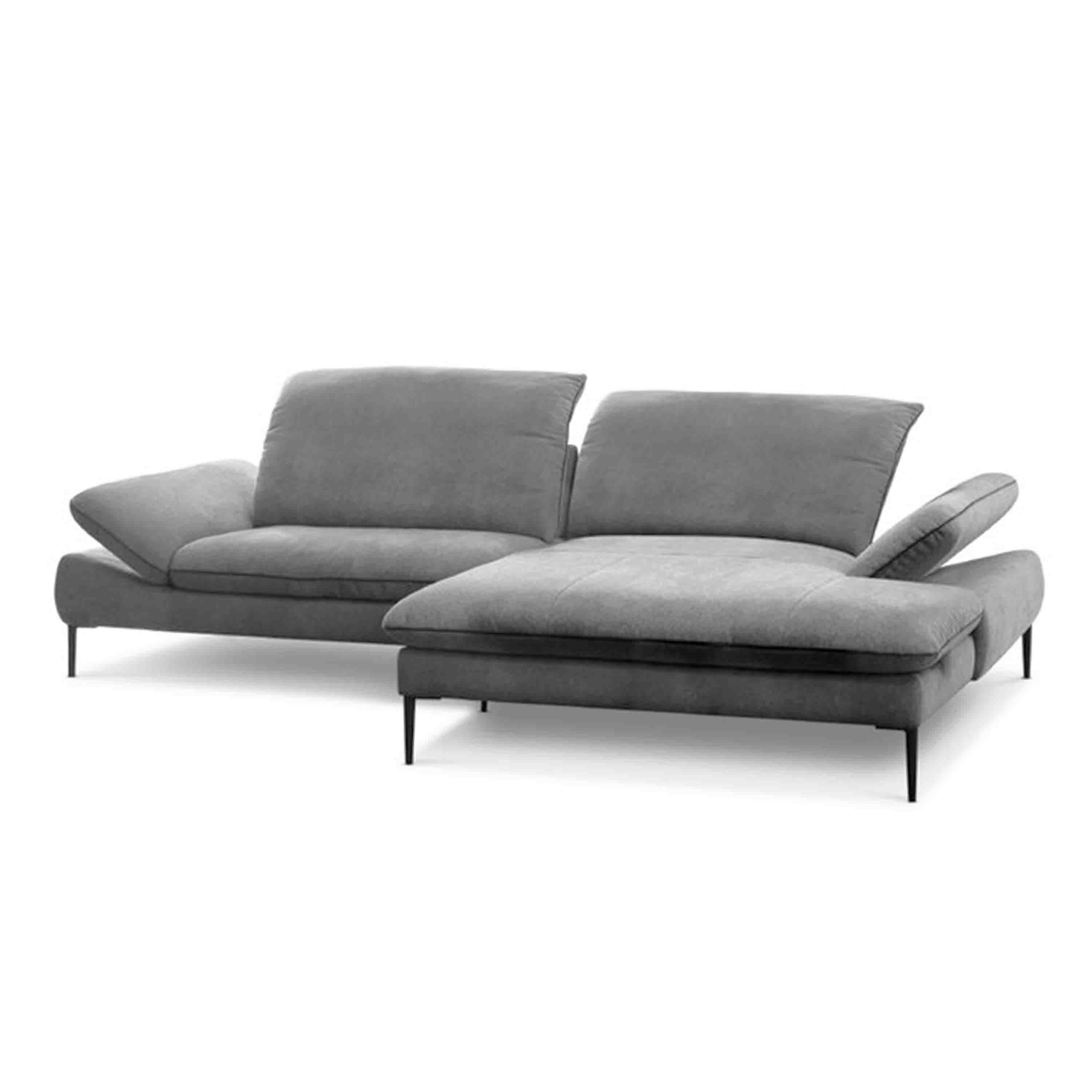 Willi Schillig Sofa Enjoy and More Longchair Rechts Grau