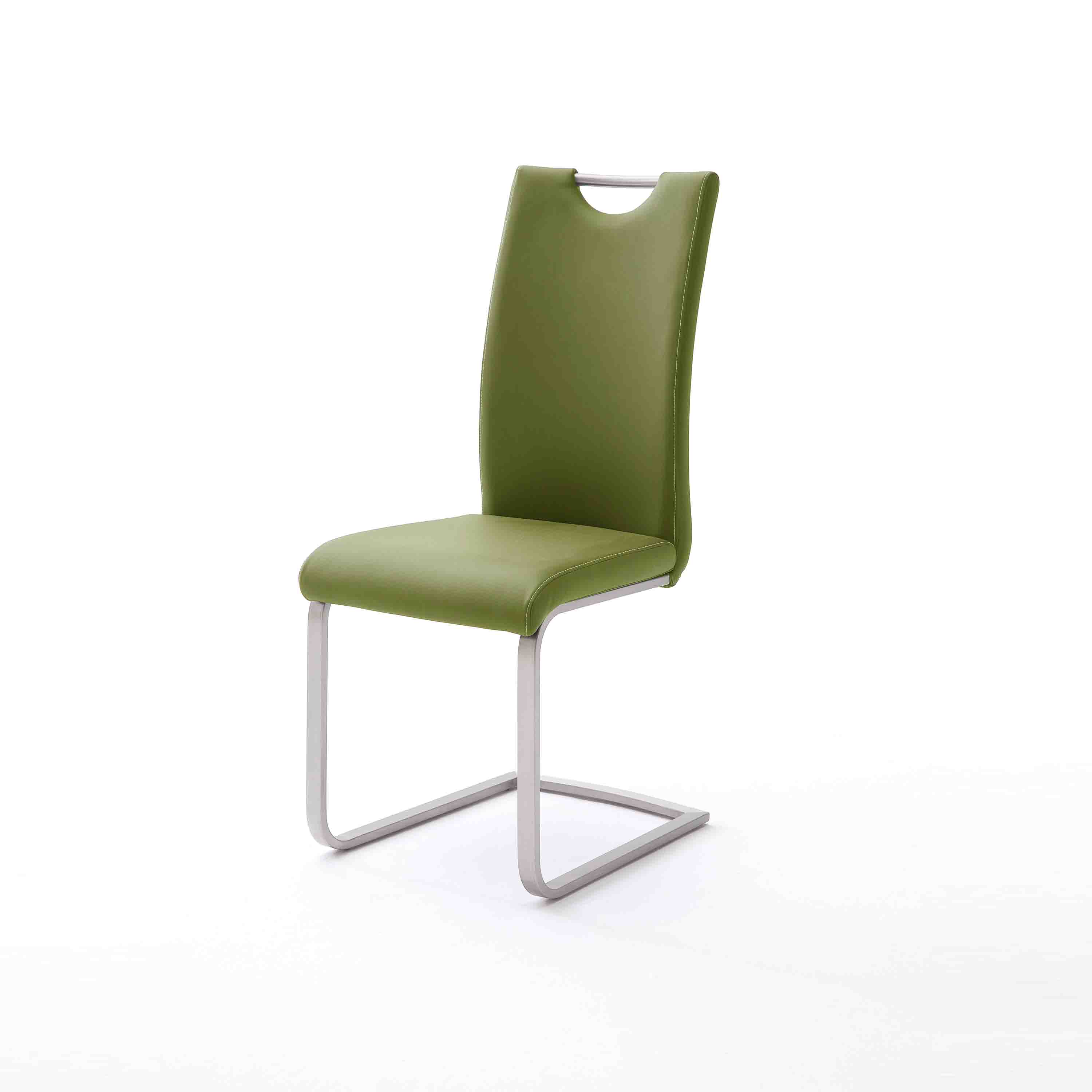 MCA Furniture Schwingstuhl Paulo 4er-Set mit Griffloch Grün