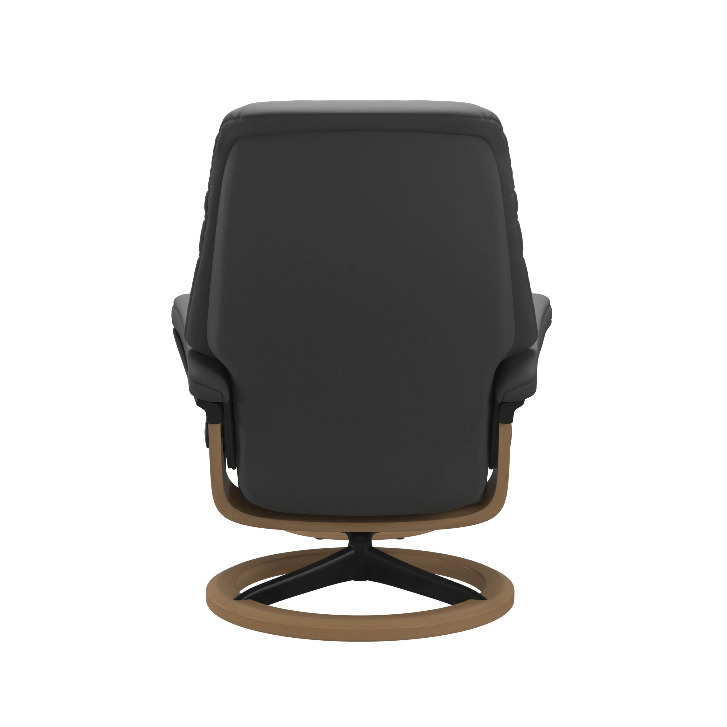 Stressless Sunrise Signature Sessel mit Hocker M Leder Batick Eiche Mattschwarz