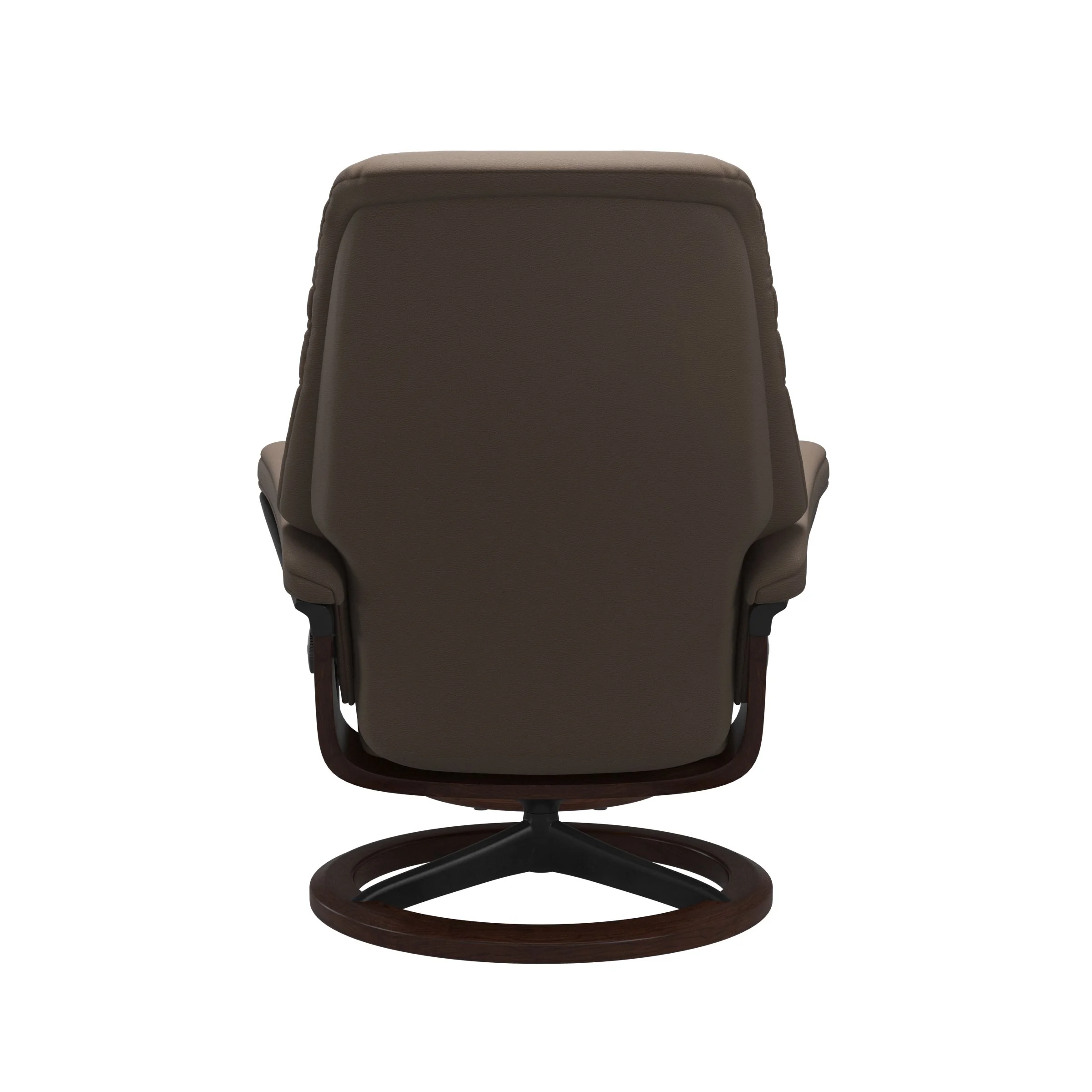 Stressless Sunrise Signature Sessel mit Hocker M Leder Batick Mole Braun Mattschwarz