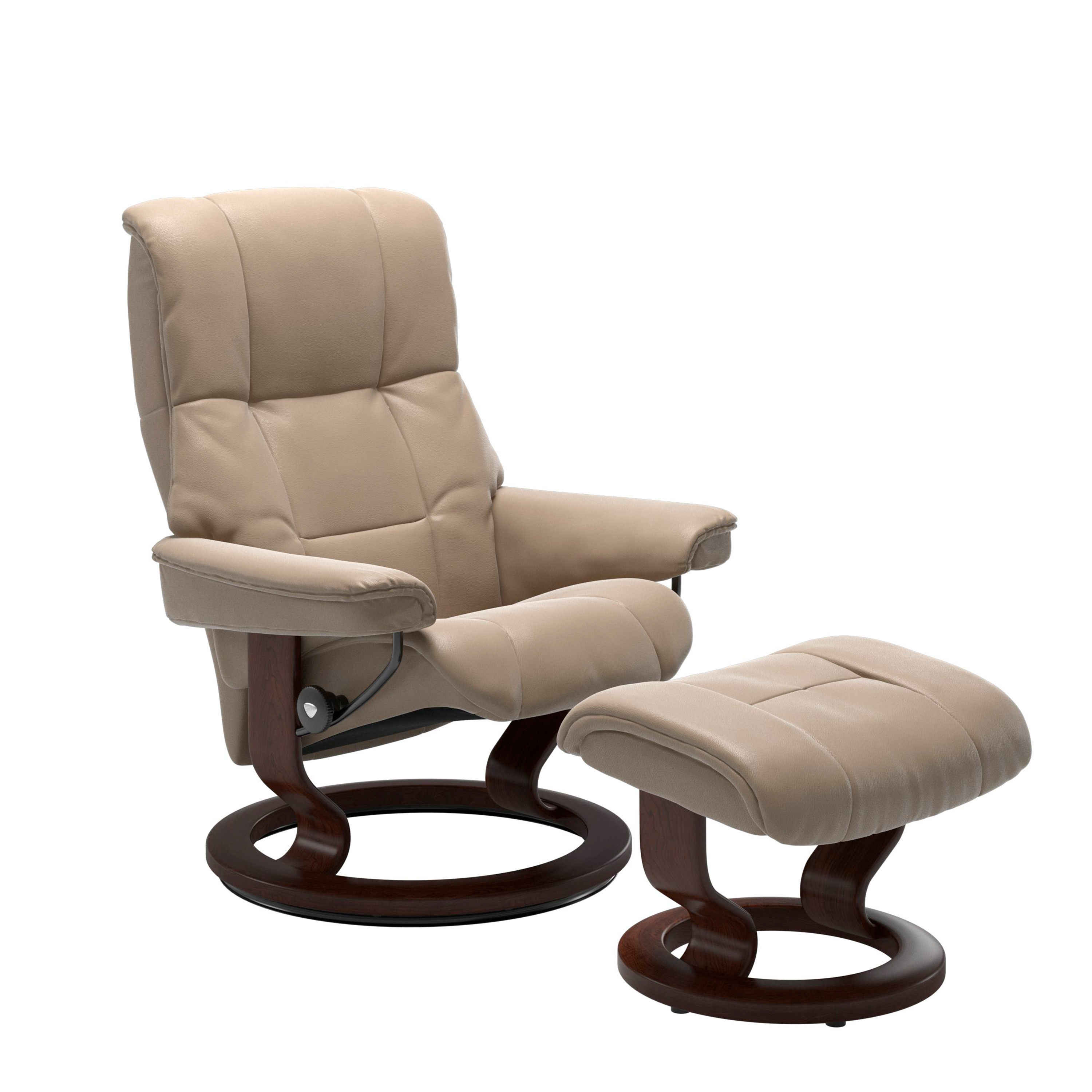 Stressless Mayfair Classic Sessel mit Hocker M Leder Cori Fog Braun 