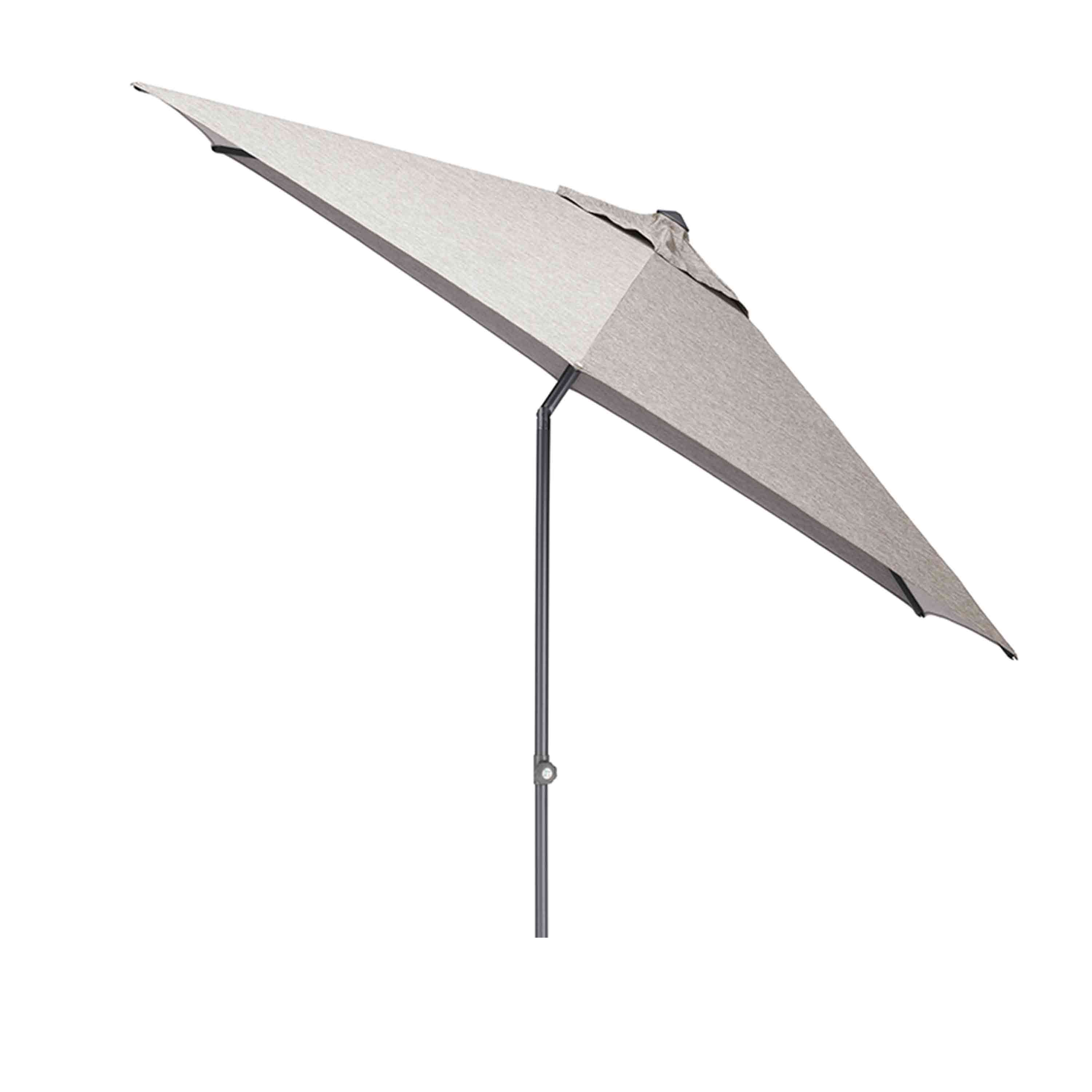 Kettler Sonnenschirm Easy Push Ø 300 cm Anthrazit/Hellgrau Meliert