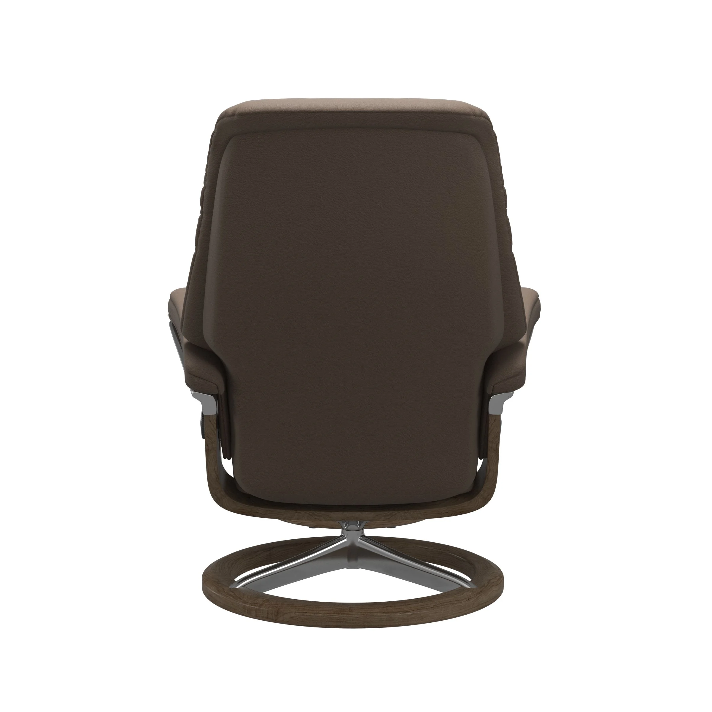 Stressless Sunrise Signature Sessel mit Hocker M Leder Batick Mole Chrom