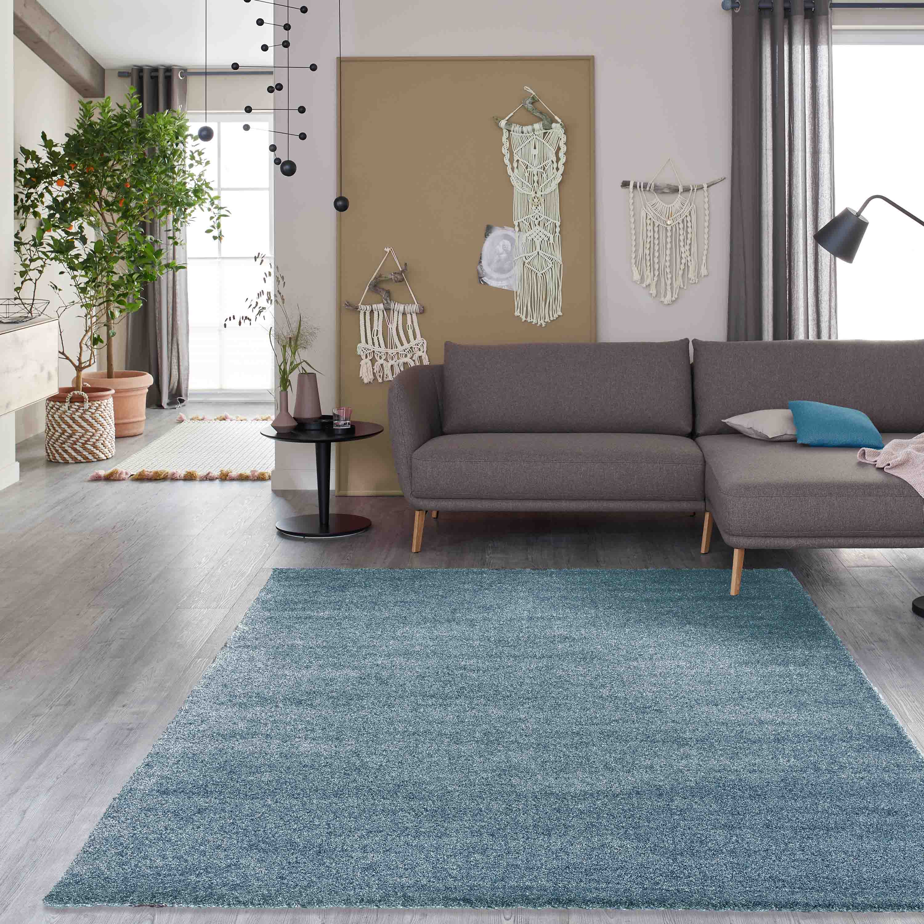 Schöner Wohnen Kollektion Teppich Pure 133x190 cm Türkis Schöner Wohnen Kollektion Teppich Pure 133x190 cm Türkis