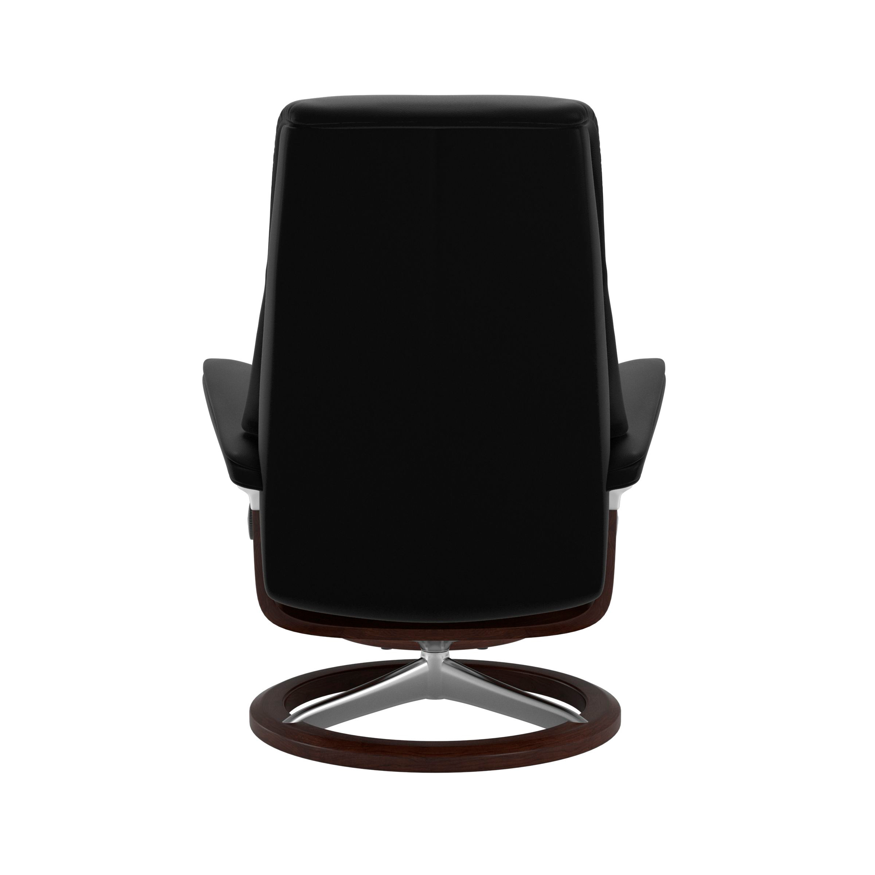 Stressless View Signature Sessel mit Hocker M Leder Paloma Black Braun Chrom