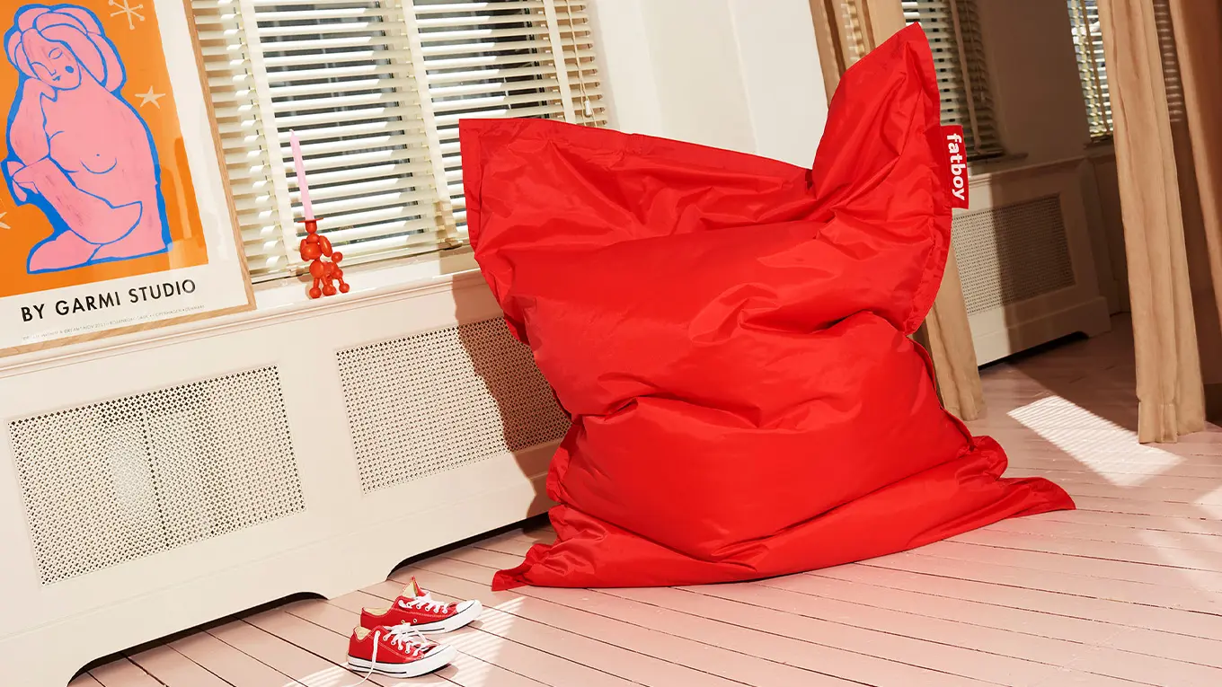 roter fatboy original sitzsack