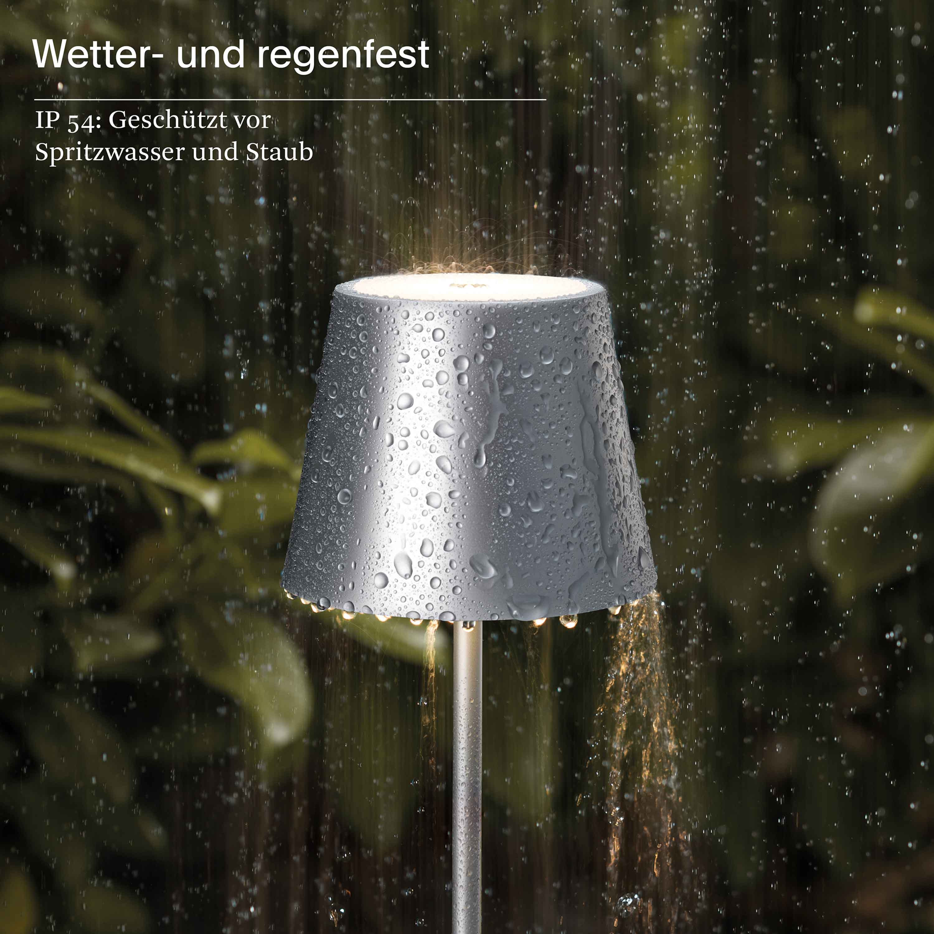Sigor Tischleuchte Nuindie 38cm Rund Silberfarben Sigor Tischleuchte Nuindie 38cm Rund Silberfarben