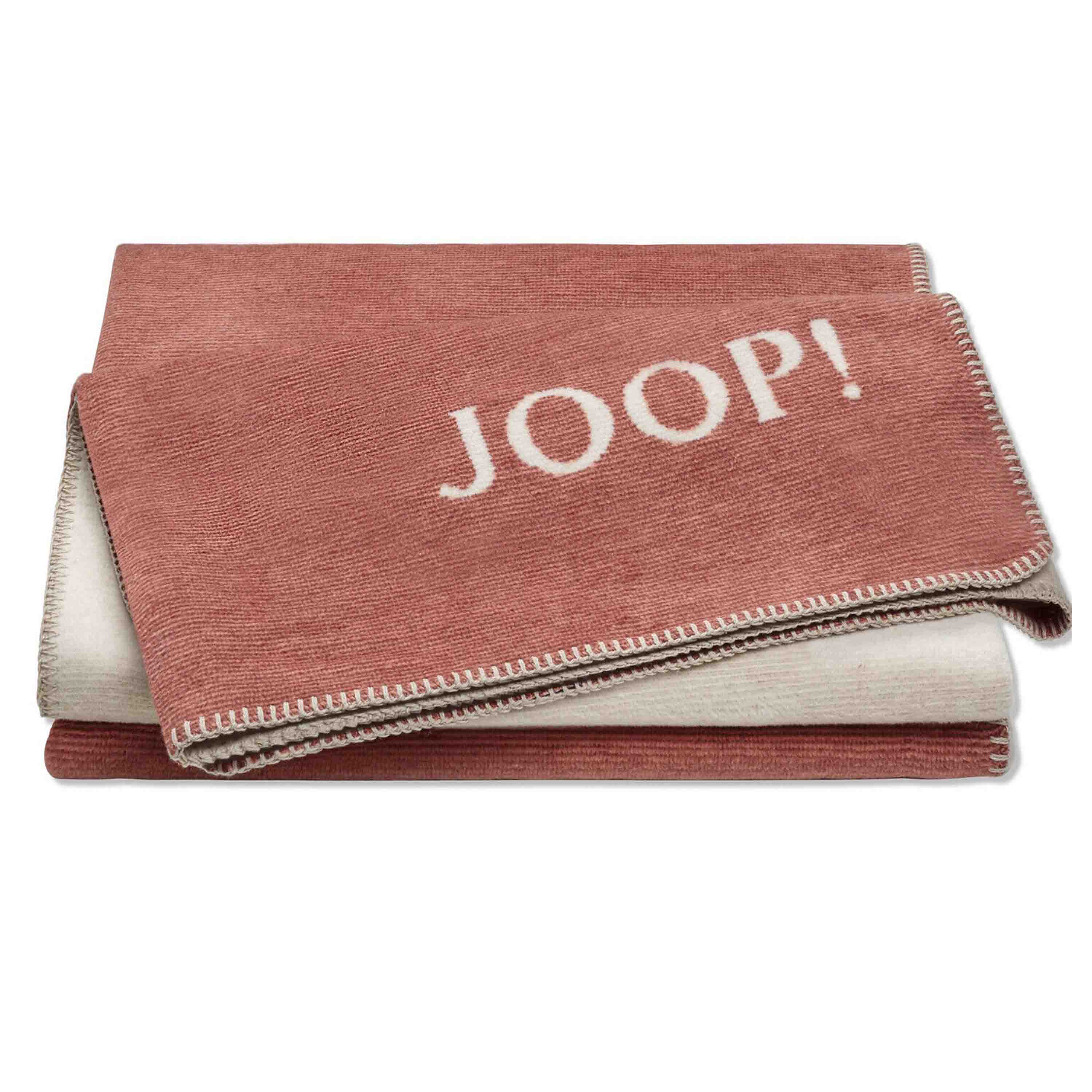 Joop! Wohndecke Melange Doubleface 150x200 cm Orange Natur