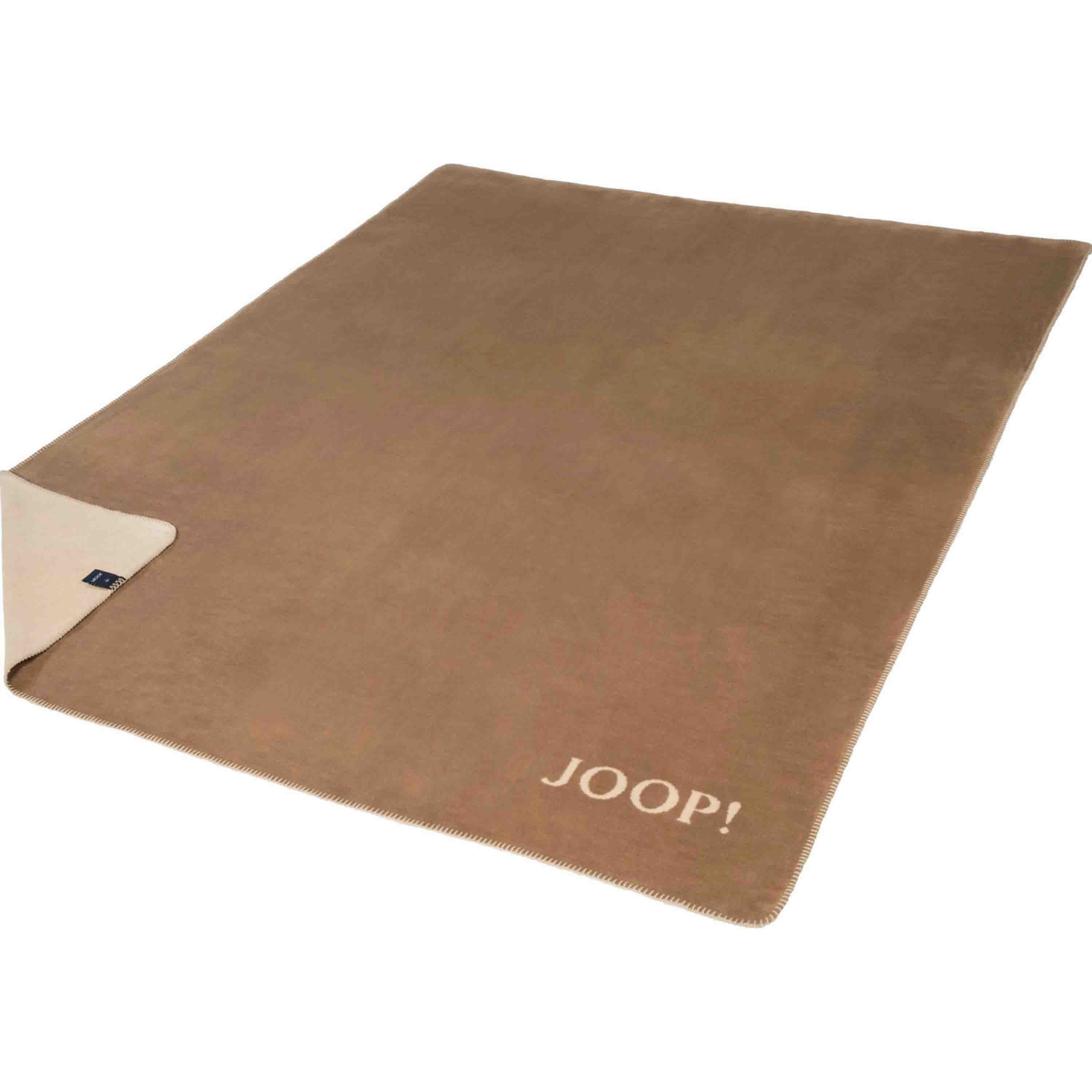 Joop! Wohndecke Uni Doubleface 150x200 cm Cashew Macchia