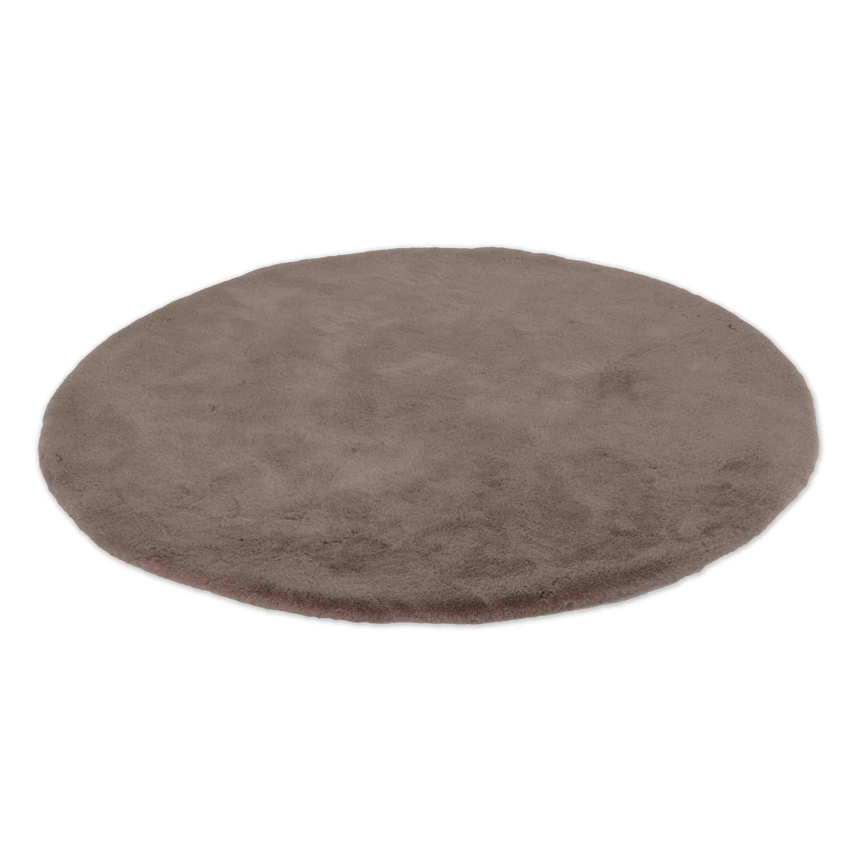 Schöner Wohnen Kollektion Teppich Tender 120 cm Rund Cappuchino