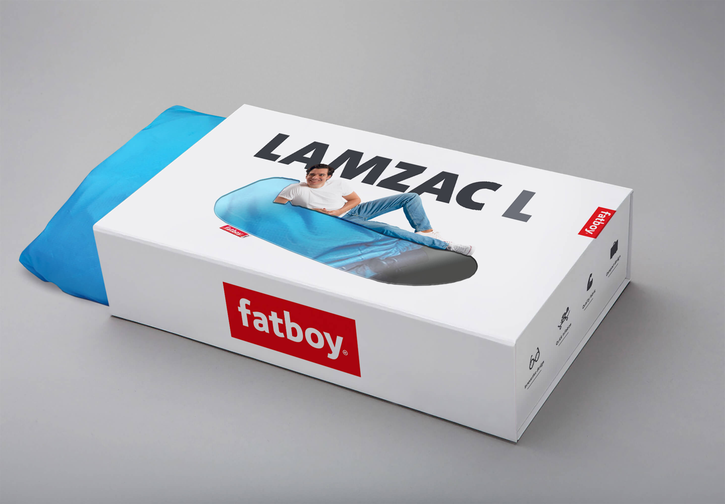 fatboy Aufblasbares Luftsofa Lamzac L Rot