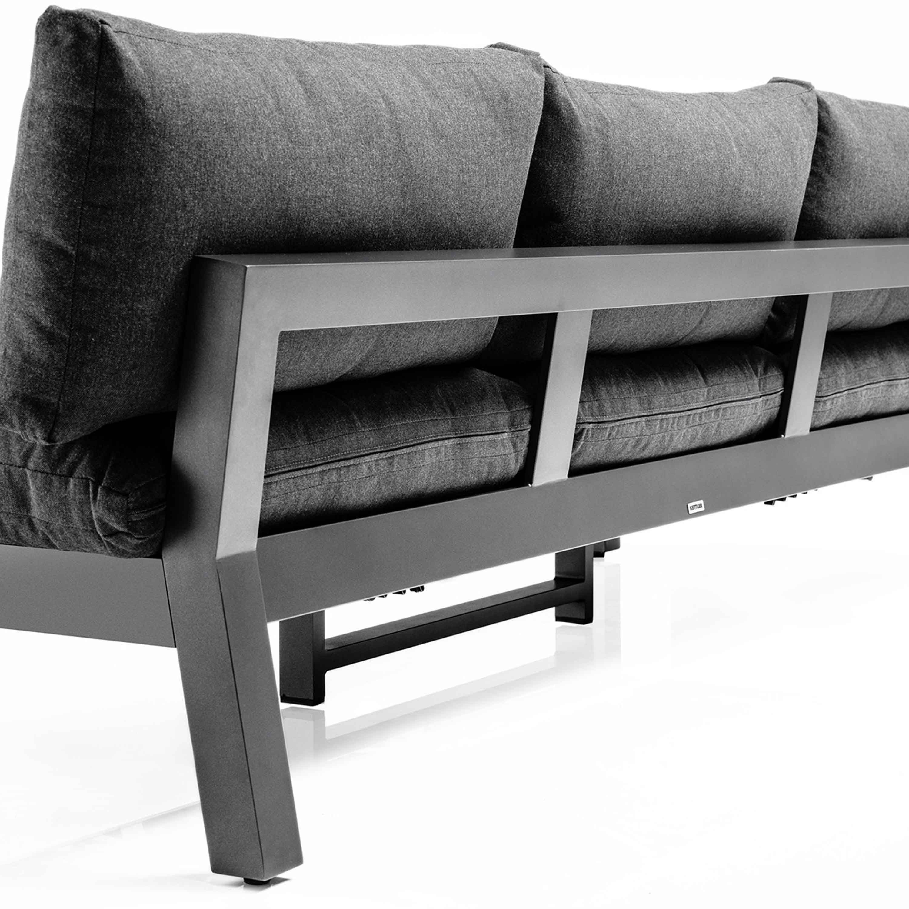 Kettler Gartensofa Comfort 3er-Sitzer Anthrazit Matt/Graphit Kettler Gartensofa Comfort 3er-Sitzer Anthrazit Matt/Graphit