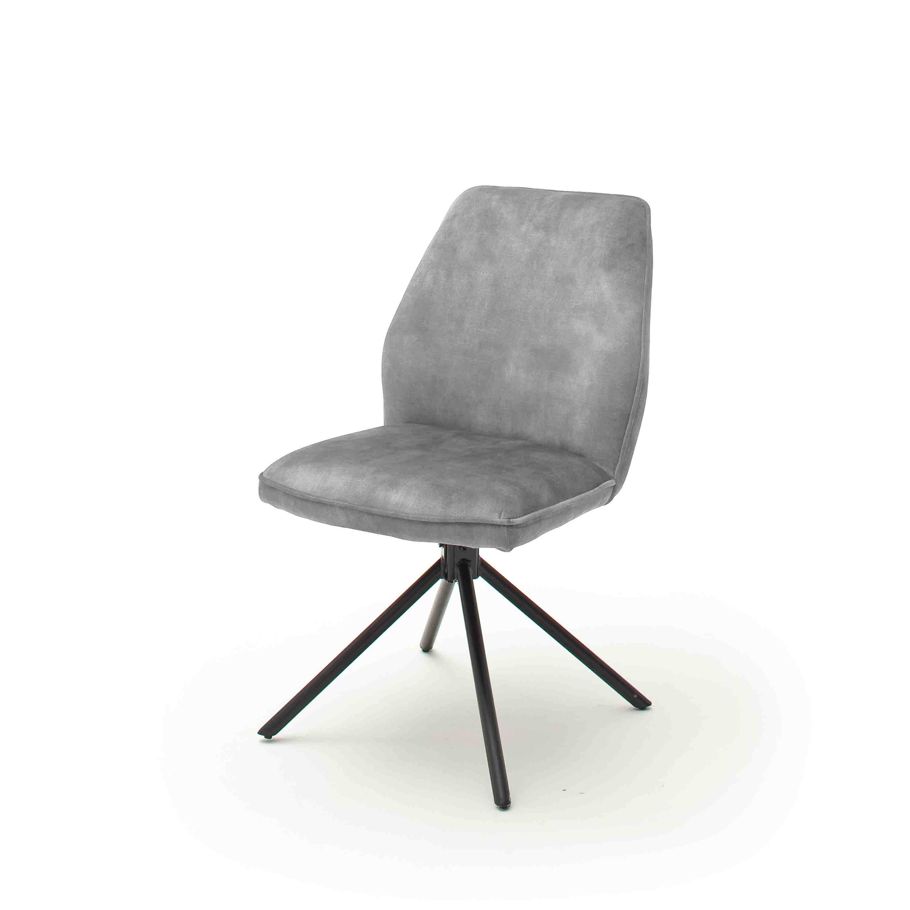 MCA Furniture 4-Fuß-Stuhl Ottawa 2er-Set Grau