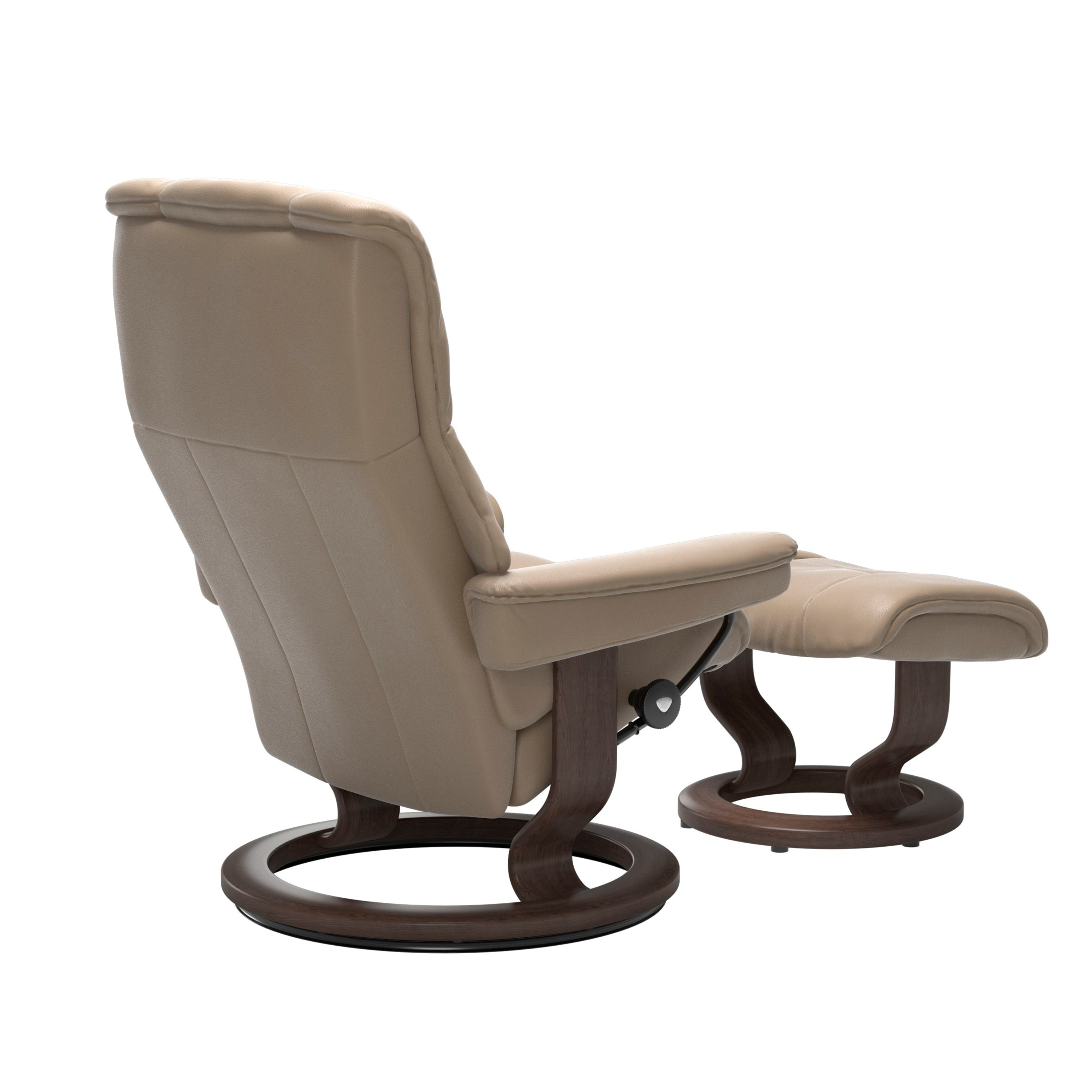 Stressless Mayfair Classic Sessel mit Hocker M Leder Cori Fog Wenge 
