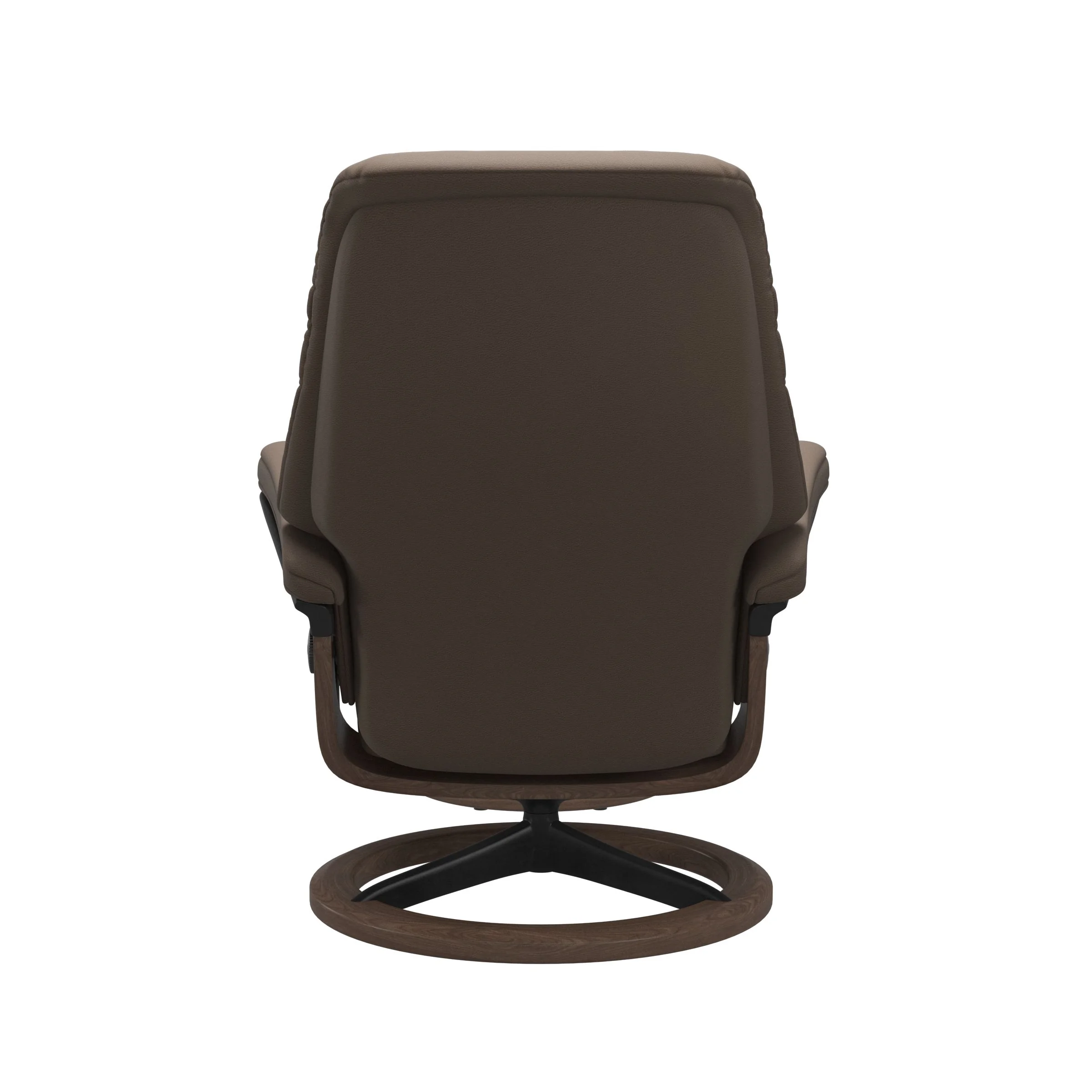 Stressless Sunrise Signature Sessel mit Hocker M Leder Batick Mole Walnuss Mattschwarz