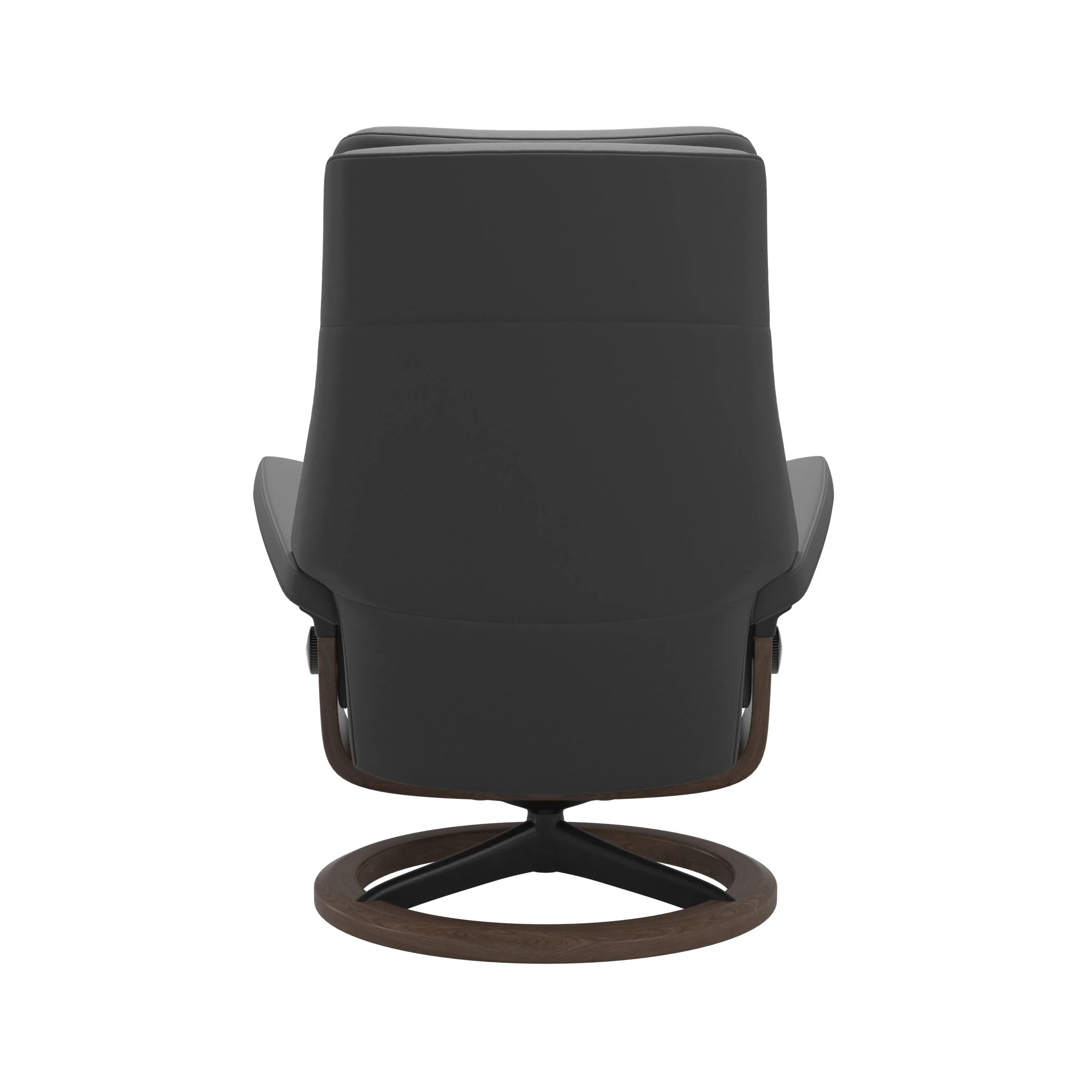 Stressless Paul Signature Sessel mit Hocker M Leder Batick Walnuss Mattschwarz