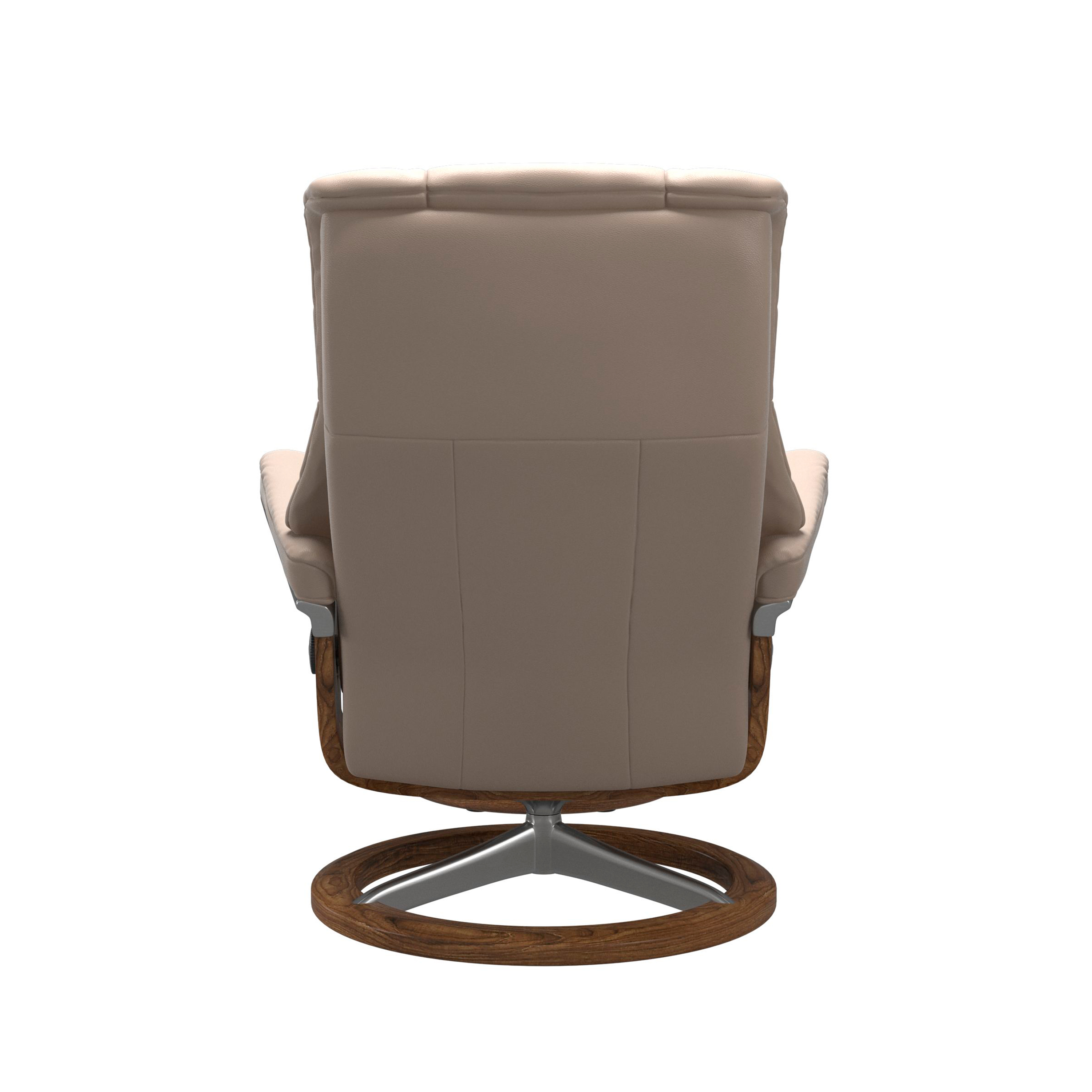 Stressless Mayfair Signature Sessel mit Hocker M Leder Cori Vanilla Teak Chrom