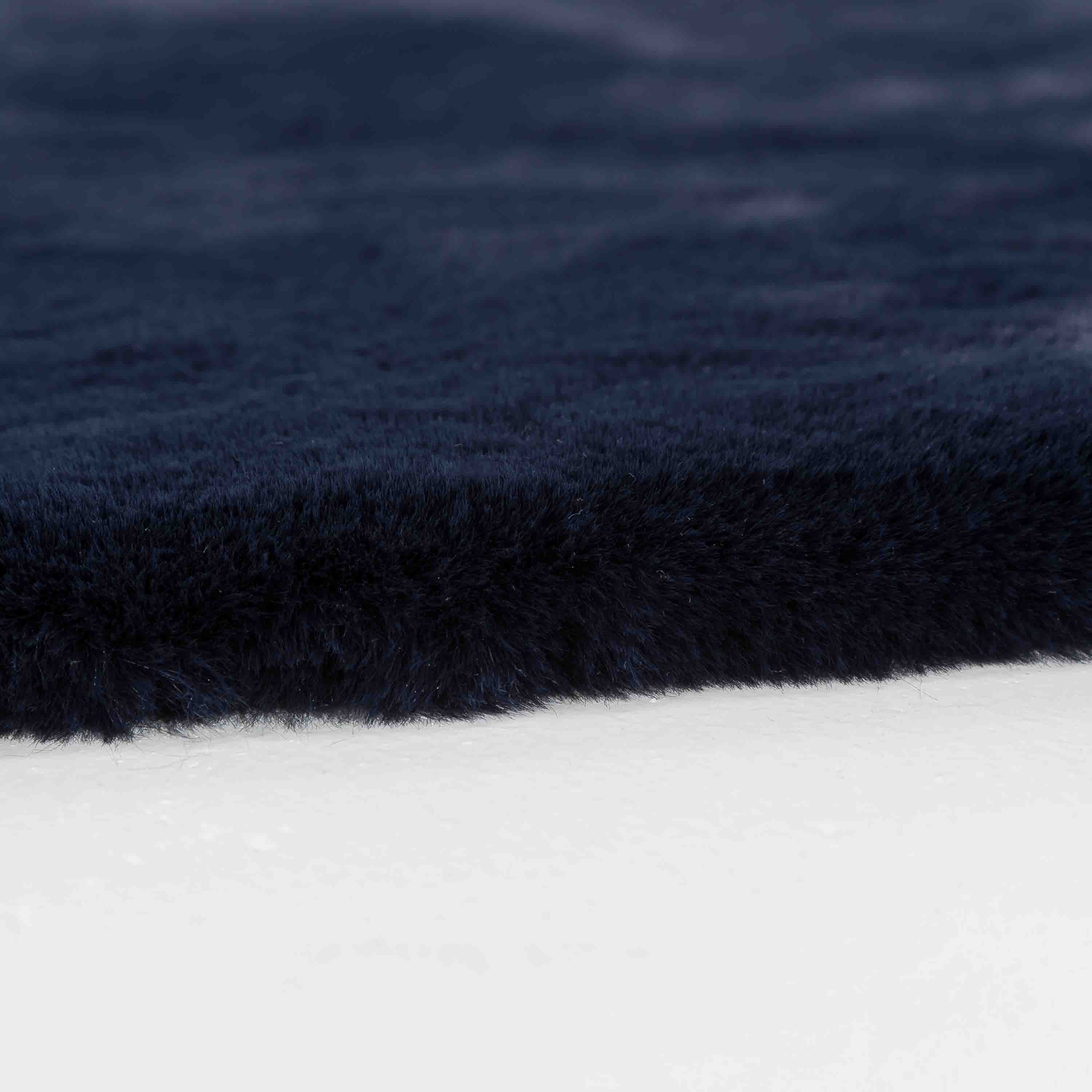 Schöner Wohnen Kollektion Teppich Tender 120 cm Rund Nachtblau