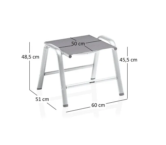 Kettler fuss_hocker Cirrus Silver-Line Anthrazit Kettler fuss_hocker Cirrus Silver-Line Anthrazit