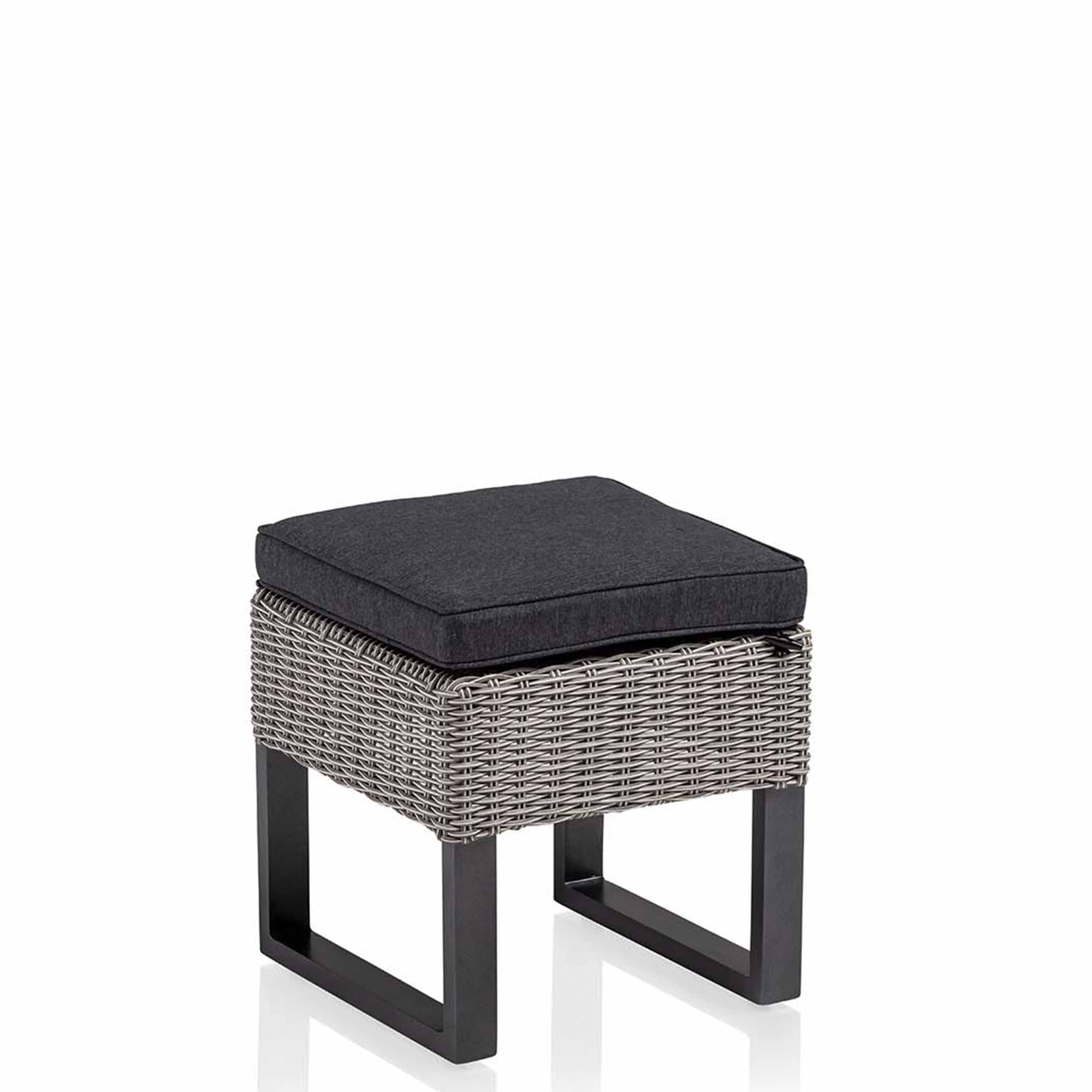 Kettler Gartenhocker Palma Wing Klein Anthrazit/White Wash