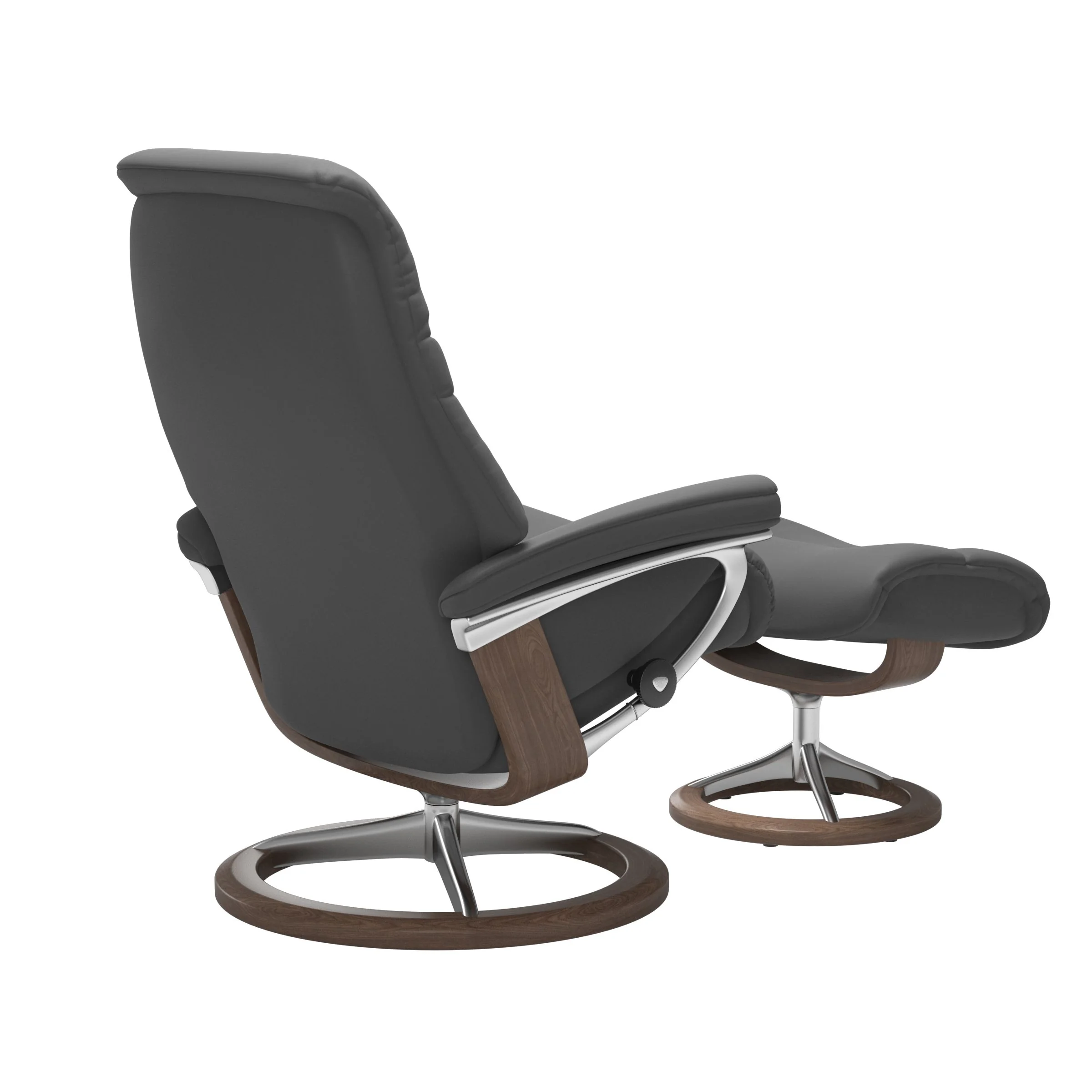 Stressless Sunrise Signature Sessel mit Hocker M Leder Batick Walnuss Chrom