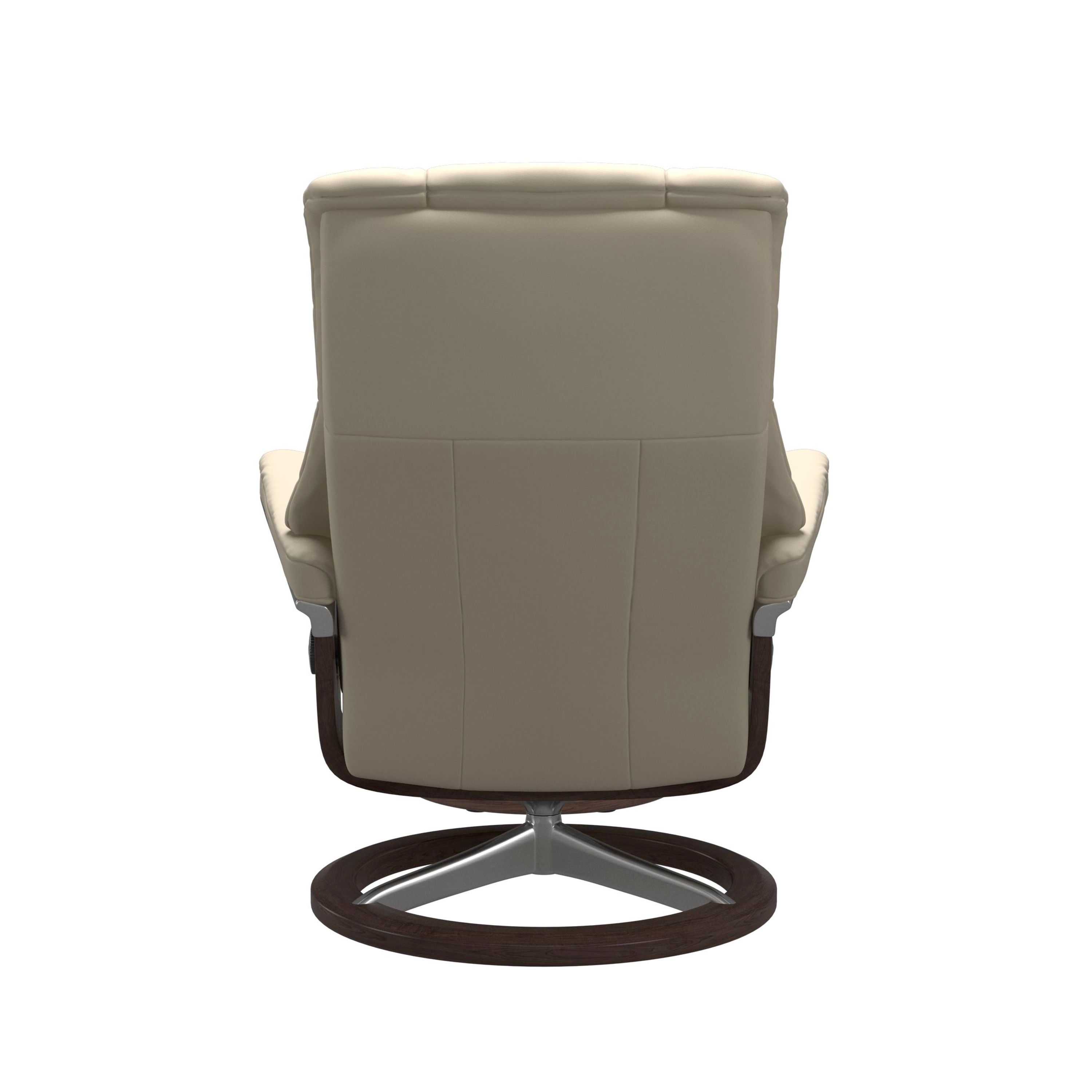 Stressless Mayfair Signature Sessel mit Hocker M Leder Batick Cream Wenge Chrom