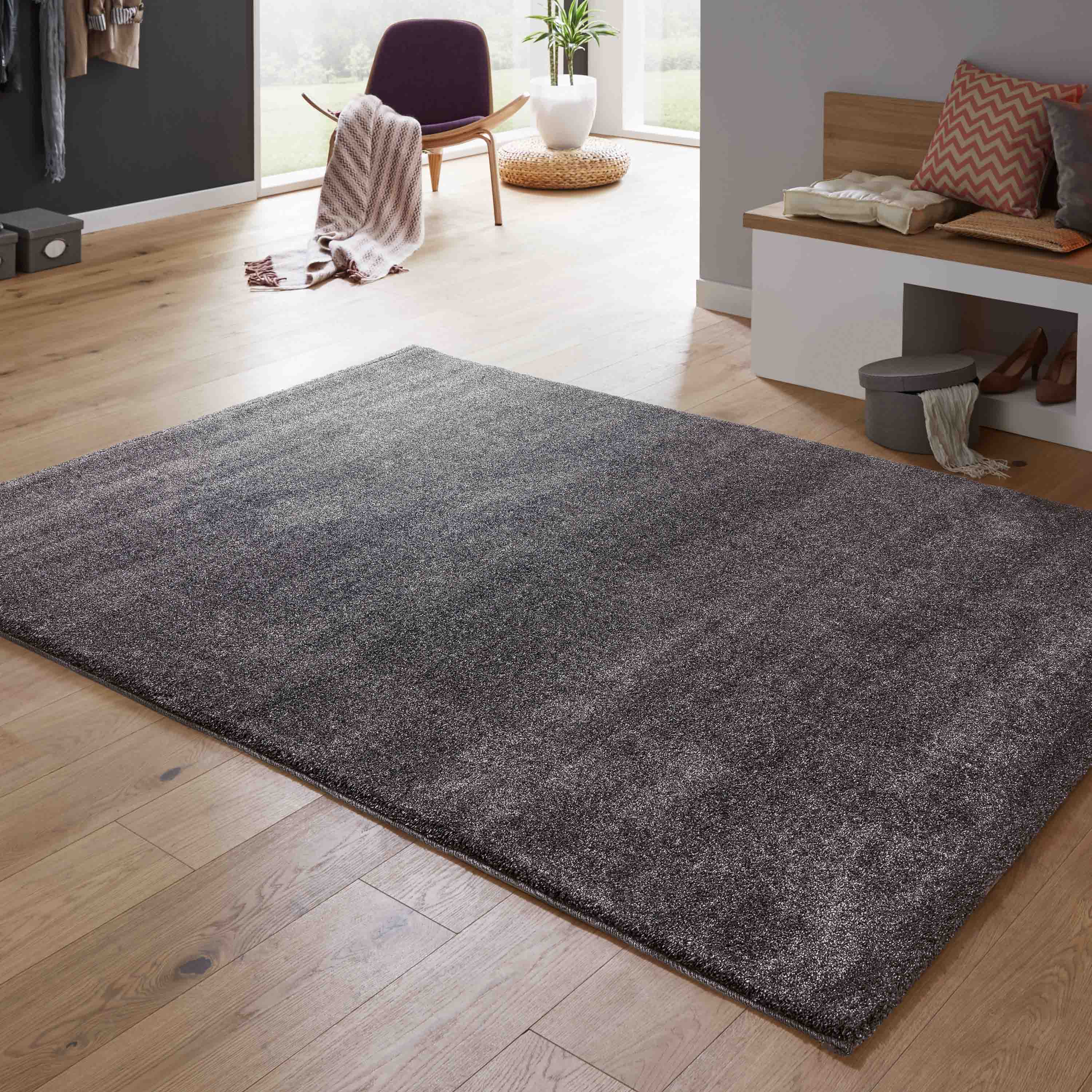 Astra Teppich Savona 133x190 cm Anthrazit